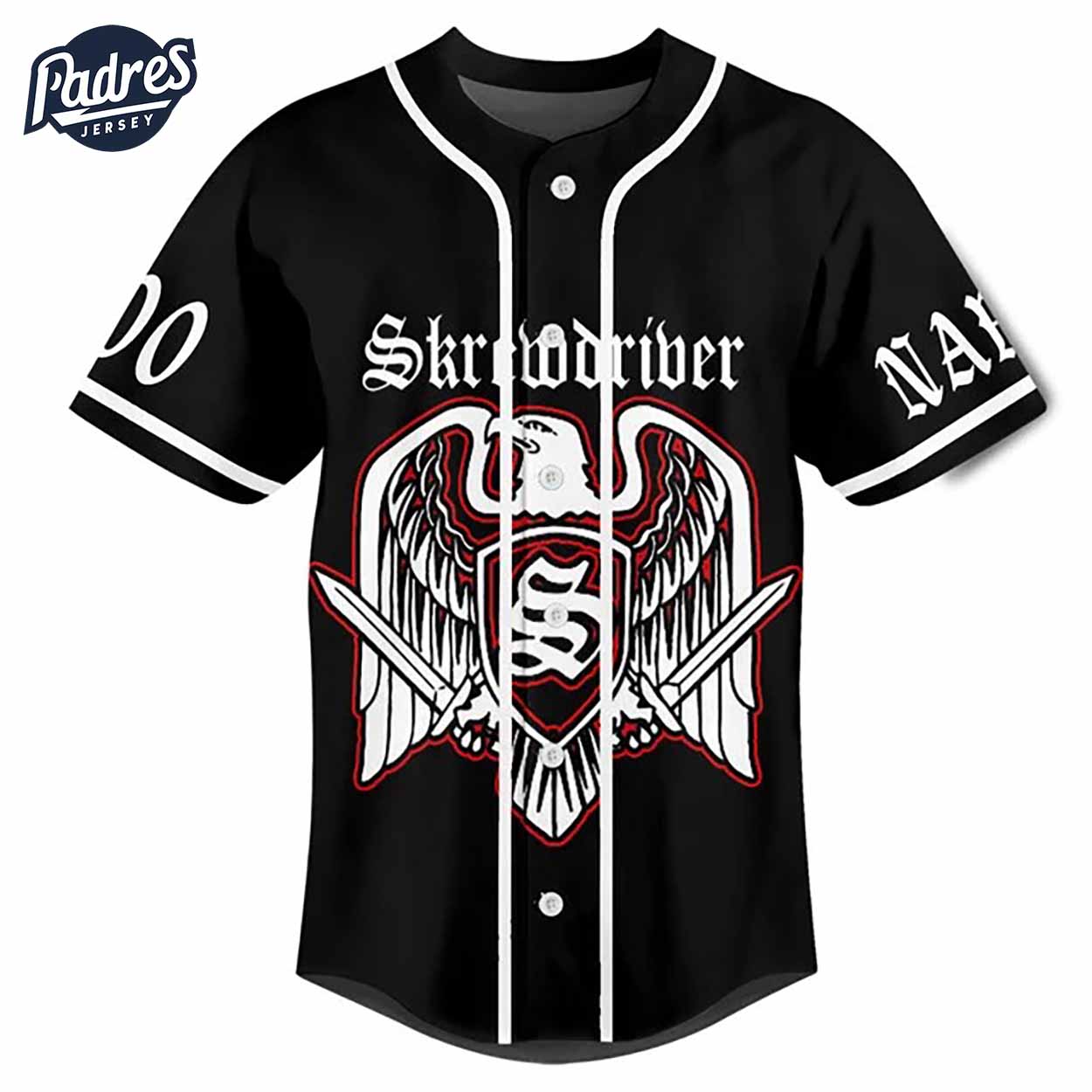 Custom Music Skrewdriver All Skrewed Up Baseball Jersey - Padres Jersey Oasis: Elevate Your Baseball Style Game