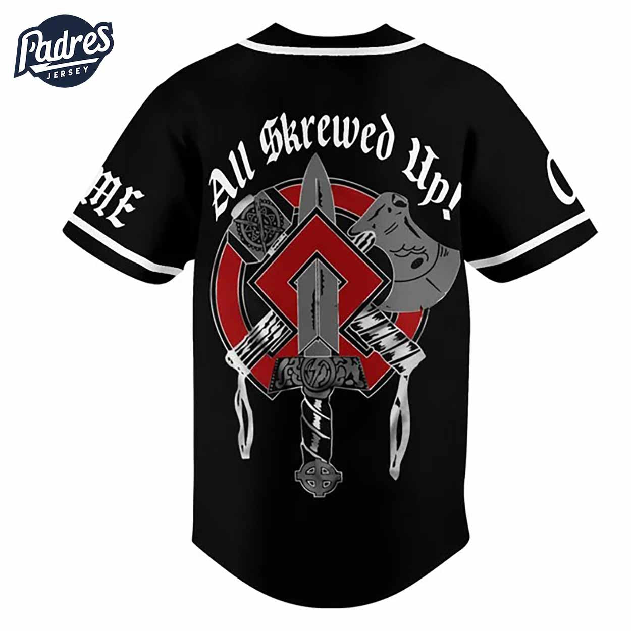 Custom Music Skrewdriver All Skrewed Up Baseball Jersey - Padres Jersey Oasis: Elevate Your Baseball Style Game