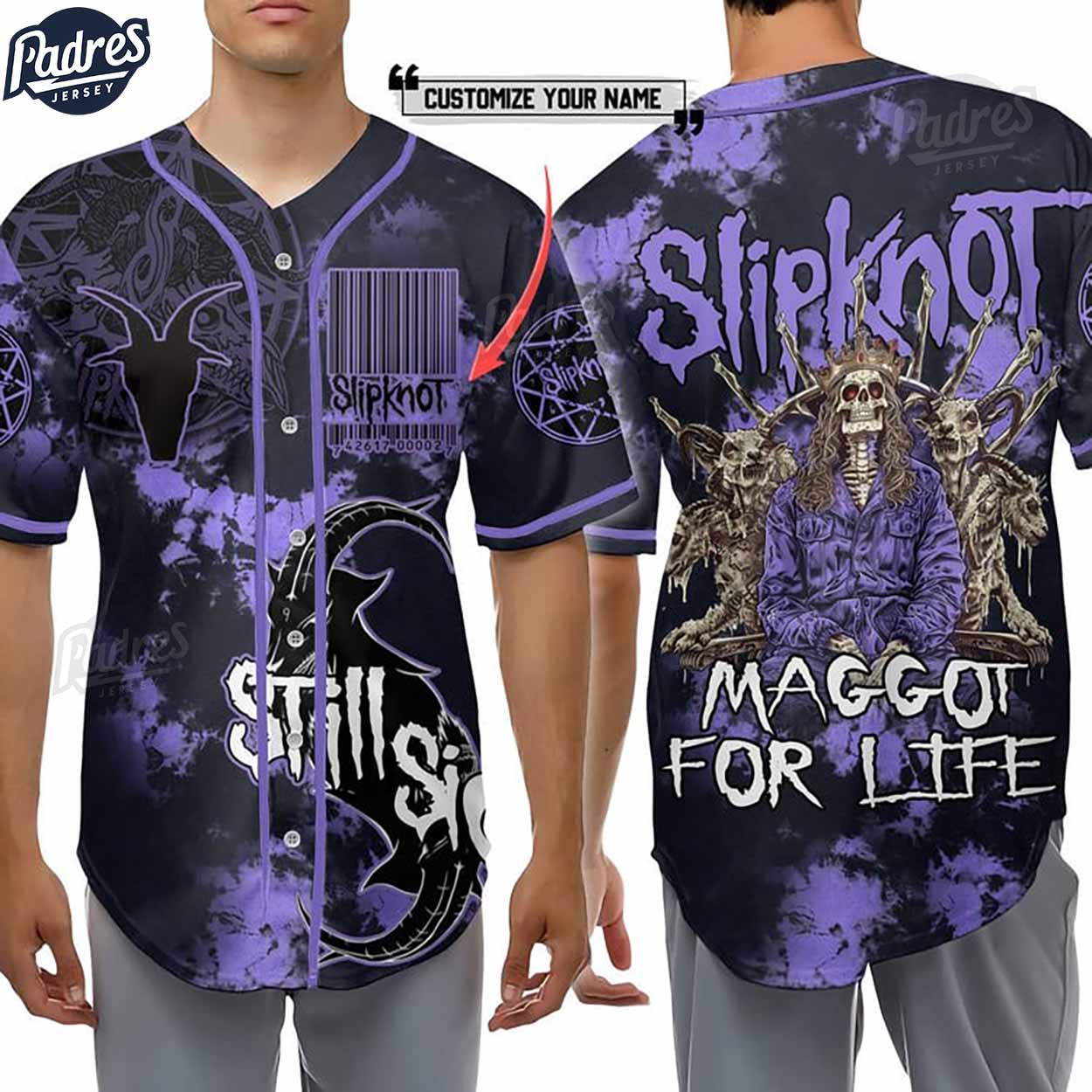 Custom Music Slipknot Pulse Of The Maggots Baseball Jersey Style - Padres Jersey Oasis: Elevate Your Baseball Style Game