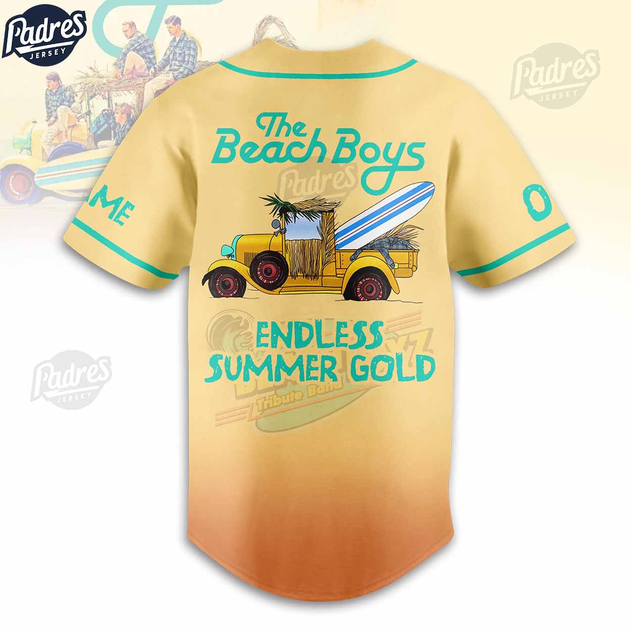 Custom Music The Beach Boys Baseball Jersey Style - Padres Jersey Oasis: Elevate Your Baseball Style Game