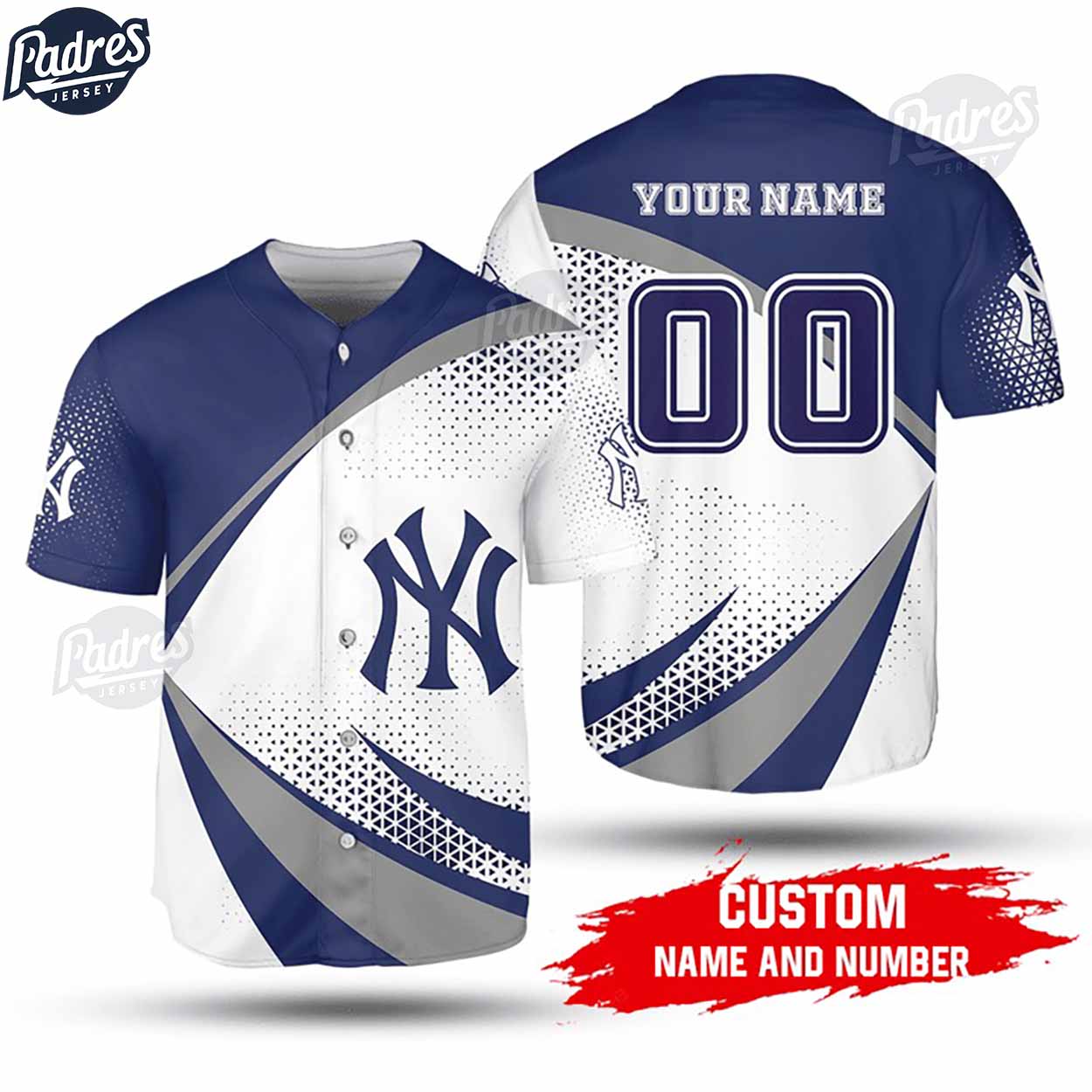 Custom Name And Number New York Yankees Baseball Jersey Shirt - Padres Jersey Oasis: Elevate Your Baseball Style Game