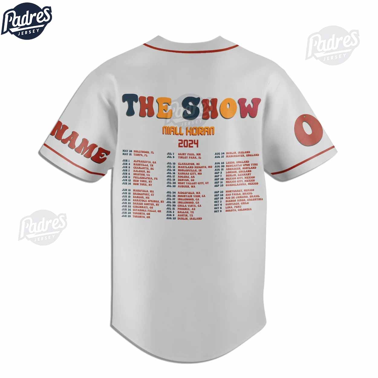 Custom Niall Horan 2024 The Show Baseball Jersey - Padres Jersey Oasis: Elevate Your Baseball Style Game
