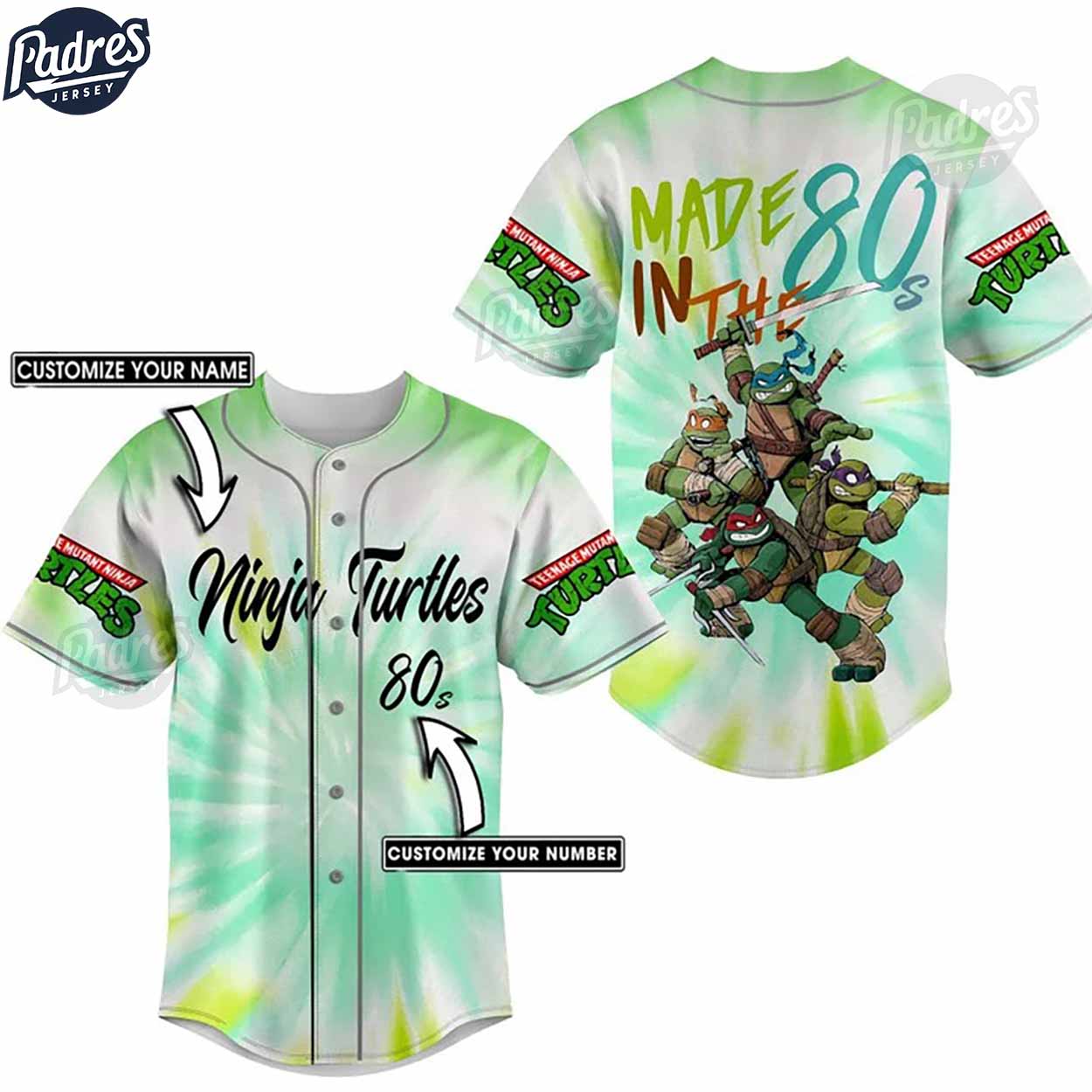 Custom Ninja Turtle Padres Jersey - Padres Jersey Oasis: Elevate Your Baseball Style Game