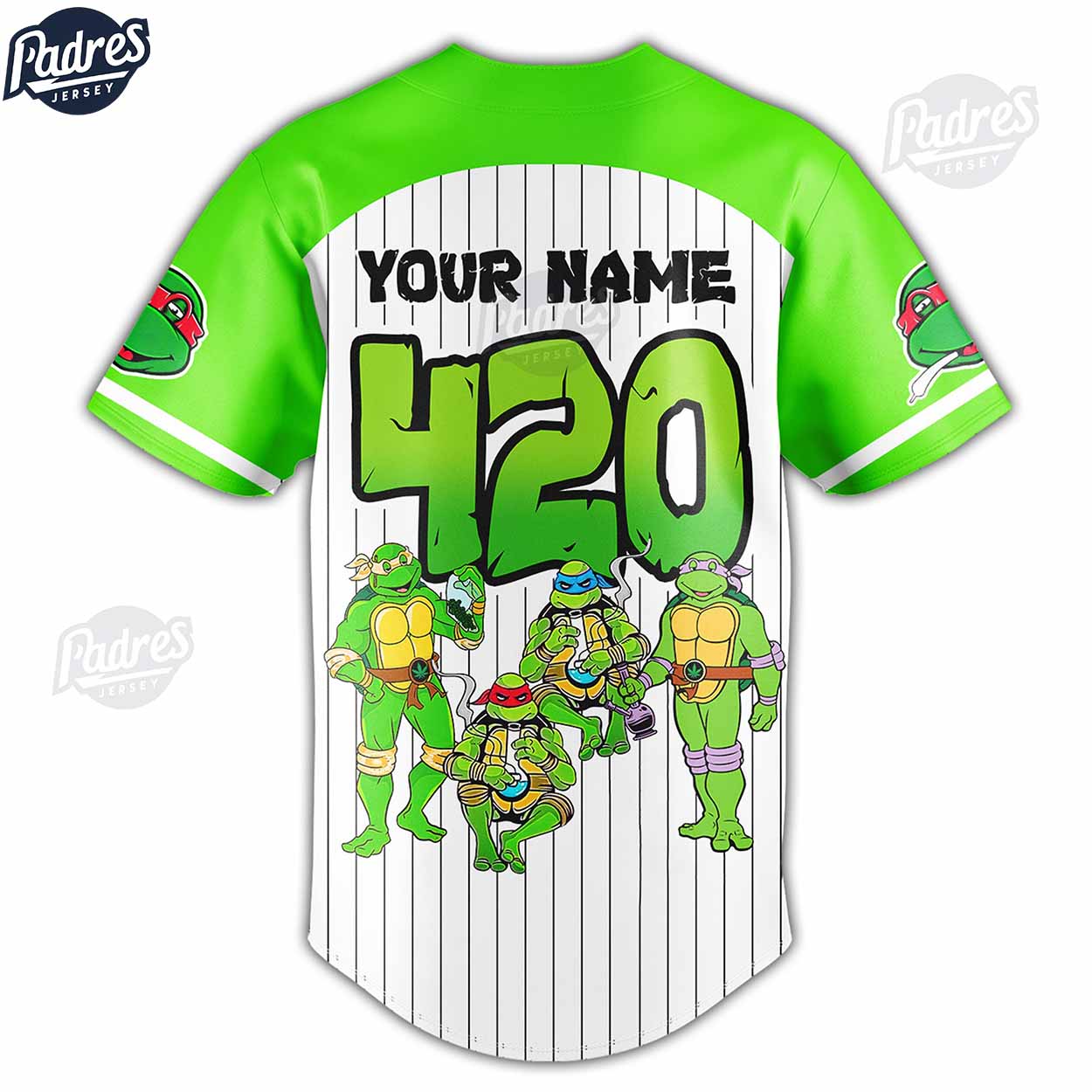 Custom Ninja Turtles Baseball Jersey - Padres Jersey Oasis: Elevate Your Baseball Style Game