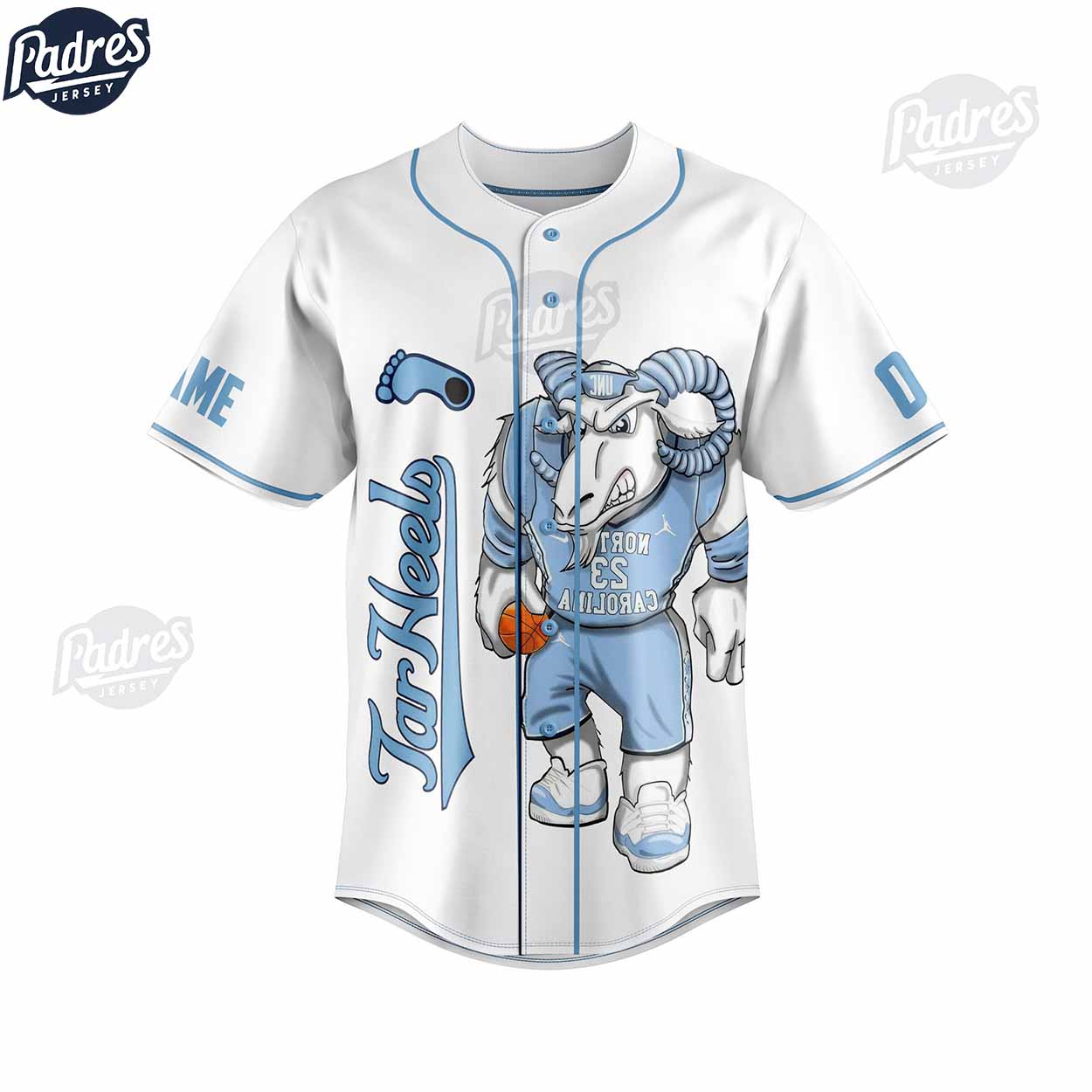 Custom North Carolina Tar Heels Baseball Jersey For Fan - Padres Jersey Oasis: Elevate Your Baseball Style Game