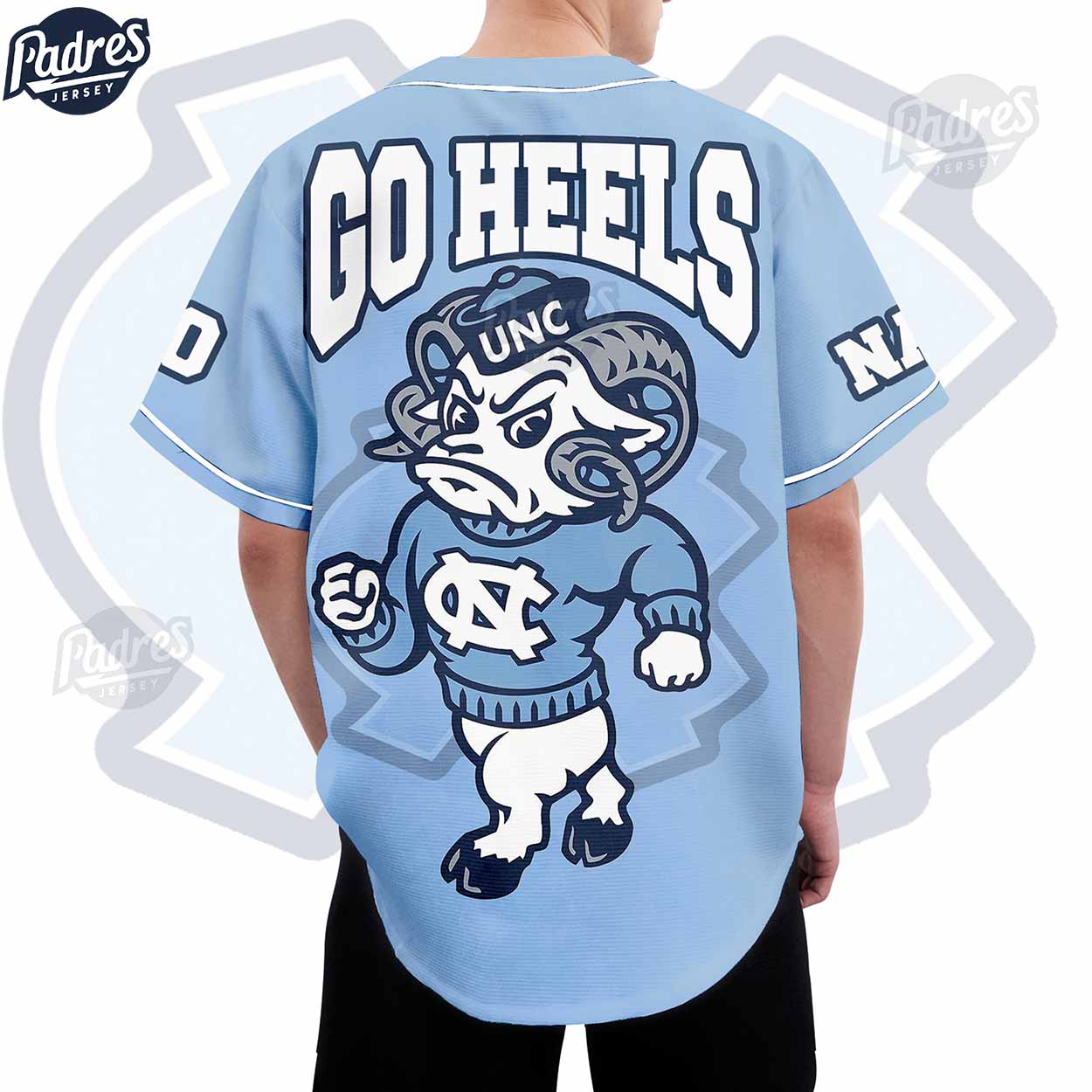 Custom North Carolina Tar Heels Basketball Baseball Jersey - Padres Jersey Oasis: Elevate Your Baseball Style Game
