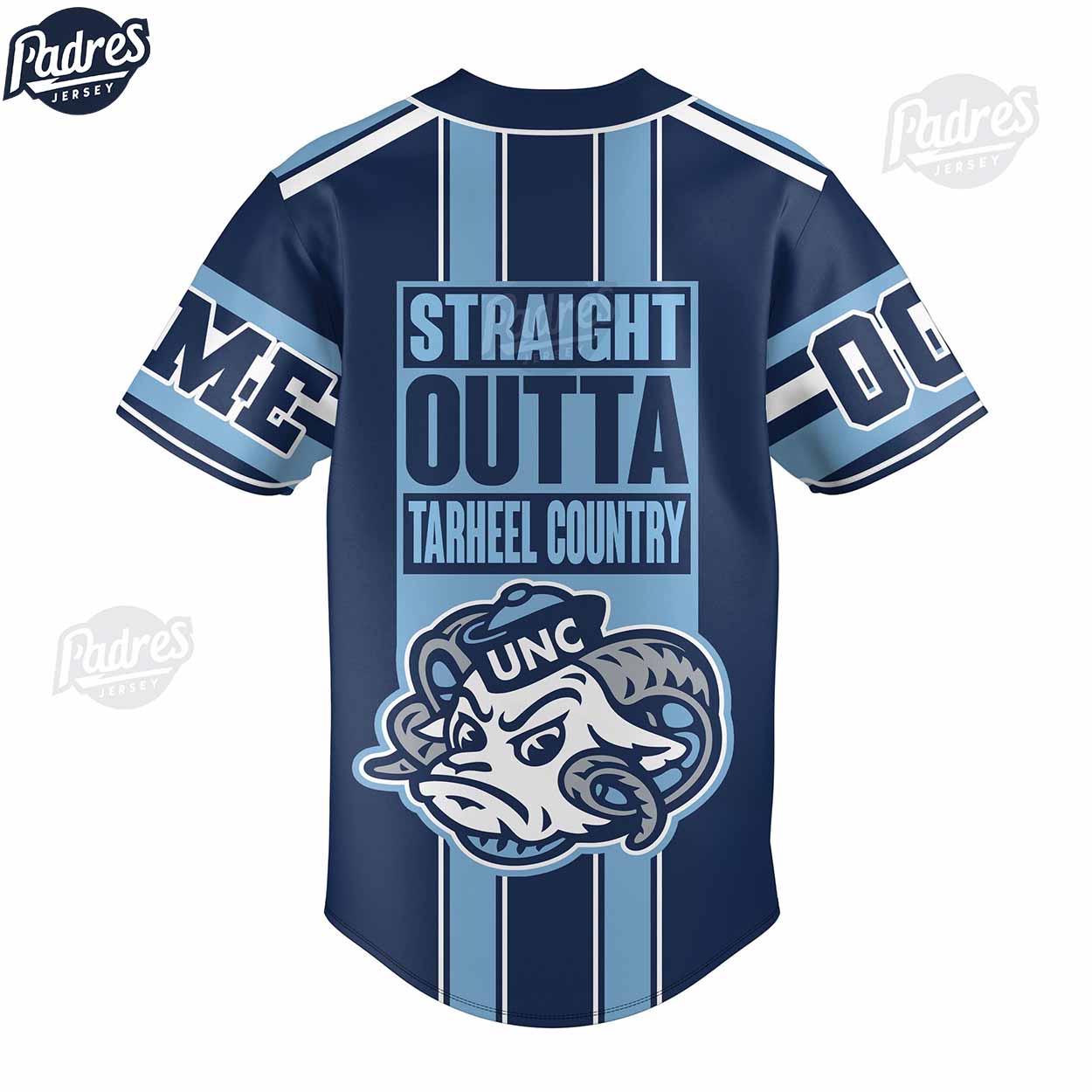 Custom North Carolina Tar Heels basketball players Baseball Jersey Style - Padres Jersey Oasis: Elevate Your Baseball Style Game