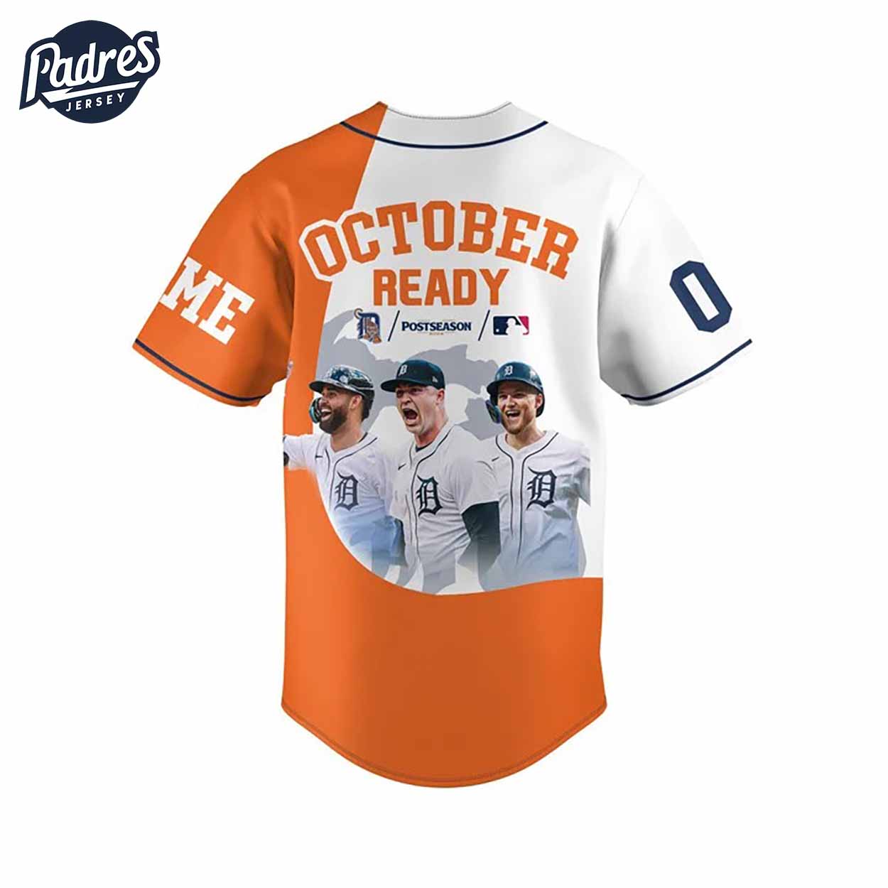 Custom October Ready Detroit Tigers Baseball Jersey - Padres Jersey Oasis: Elevate Your Baseball Style Game