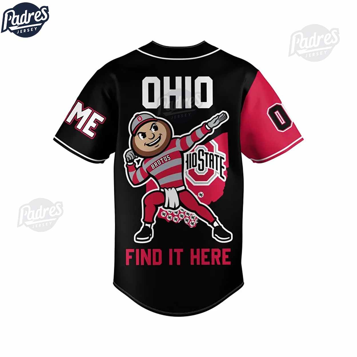 Custom Ohio State Buckeyes Football Black Baseball Jersey - Padres Jersey Oasis: Elevate Your Baseball Style Game