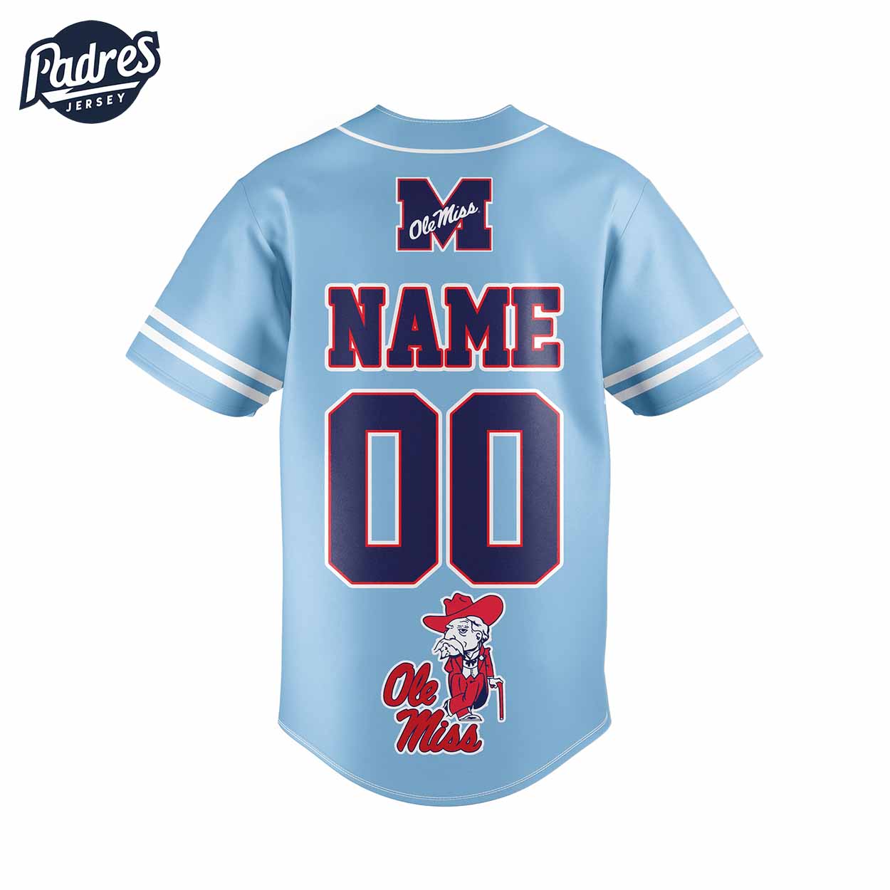 Custom Ole Miss Rebels Football Baseball Jersey - Padres Jersey Oasis: Elevate Your Baseball Style Game