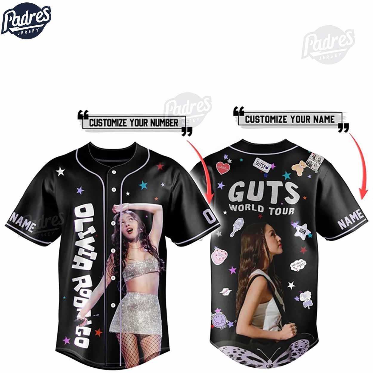 Custom Olivia Rodrigo Baseball Jersey for Fans - Padres Jersey Oasis: Elevate Your Baseball Style Game