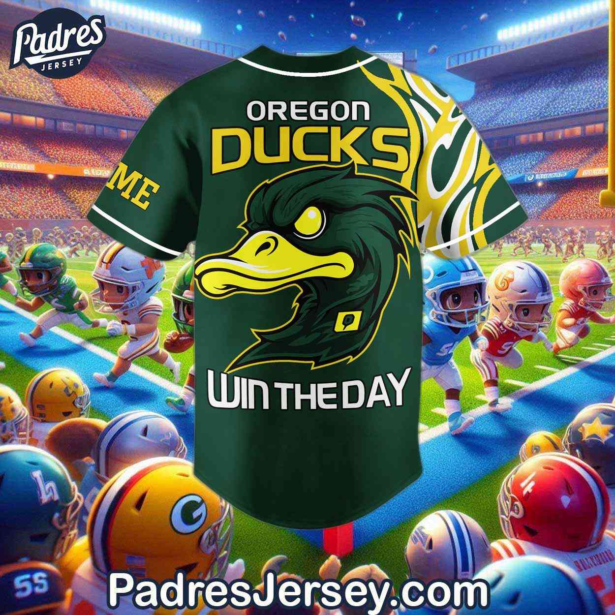 Custom Oregon Ducks Football Baseball Jersey - Padres Jersey Oasis: Elevate Your Baseball Style Game