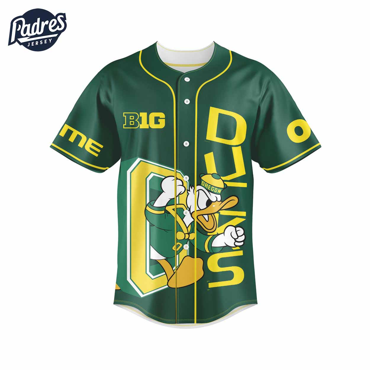 Custom Oregon Ducks Football Baseball Jersey Gifts Family - Padres Jersey Oasis: Elevate Your Baseball Style Game