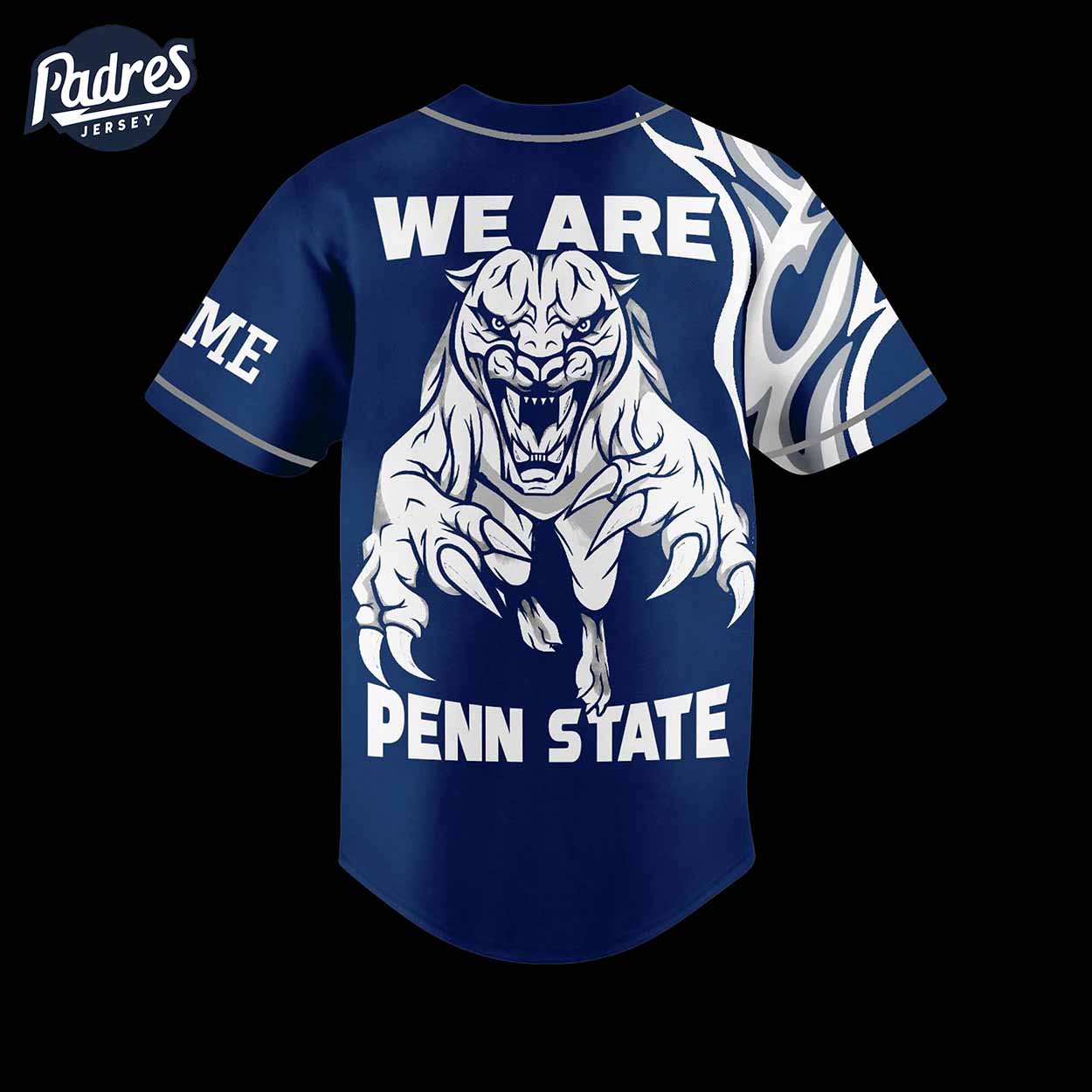 Custom Penn State Nittany Lions Football Baseball Jersey - Padres Jersey Oasis: Elevate Your Baseball Style Game