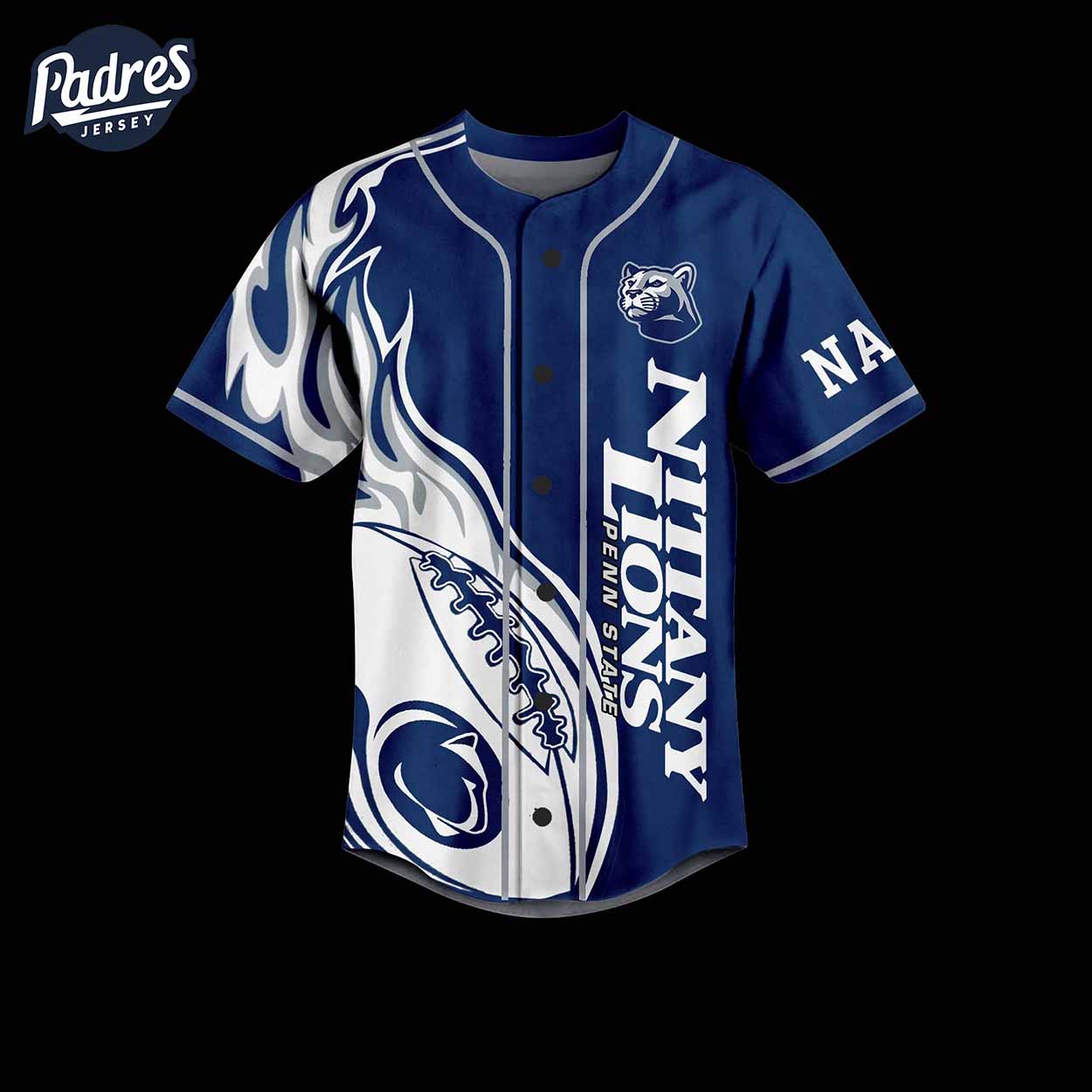 Custom Penn State Nittany Lions Football Baseball Jersey - Padres Jersey Oasis: Elevate Your Baseball Style Game