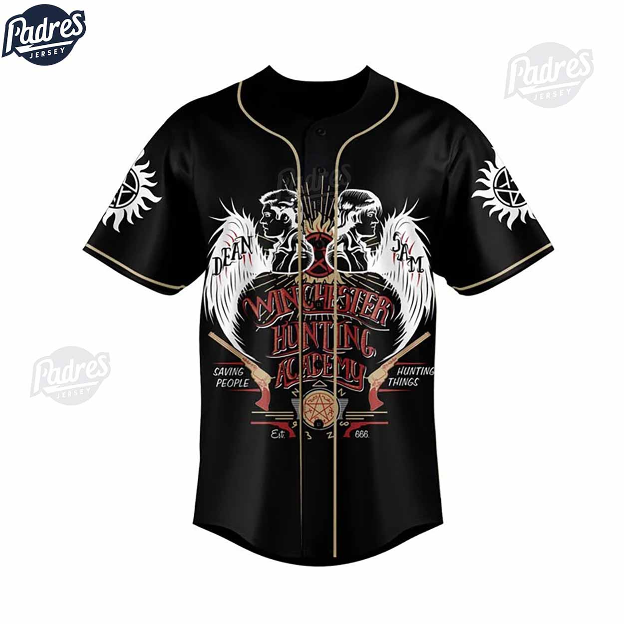 Personalized Supernatural Baseball Jersey Gifts For Fans - Padres Jersey Oasis: Elevate Your Baseball Style Game