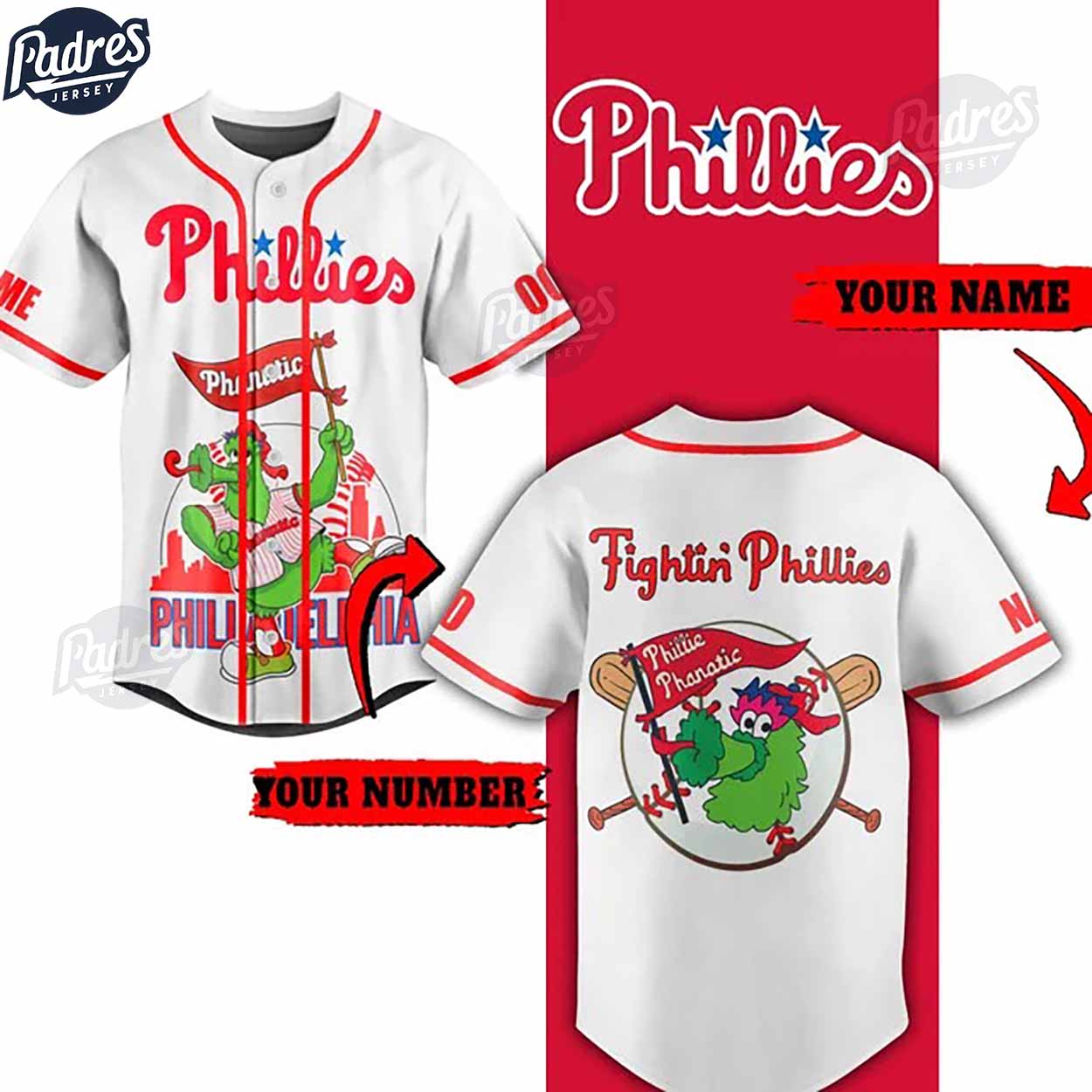 Custom Philadelphia Phillies Phillie Phanatic Baseball Jersey Online - Padres Jersey Oasis: Elevate Your Baseball Style Game