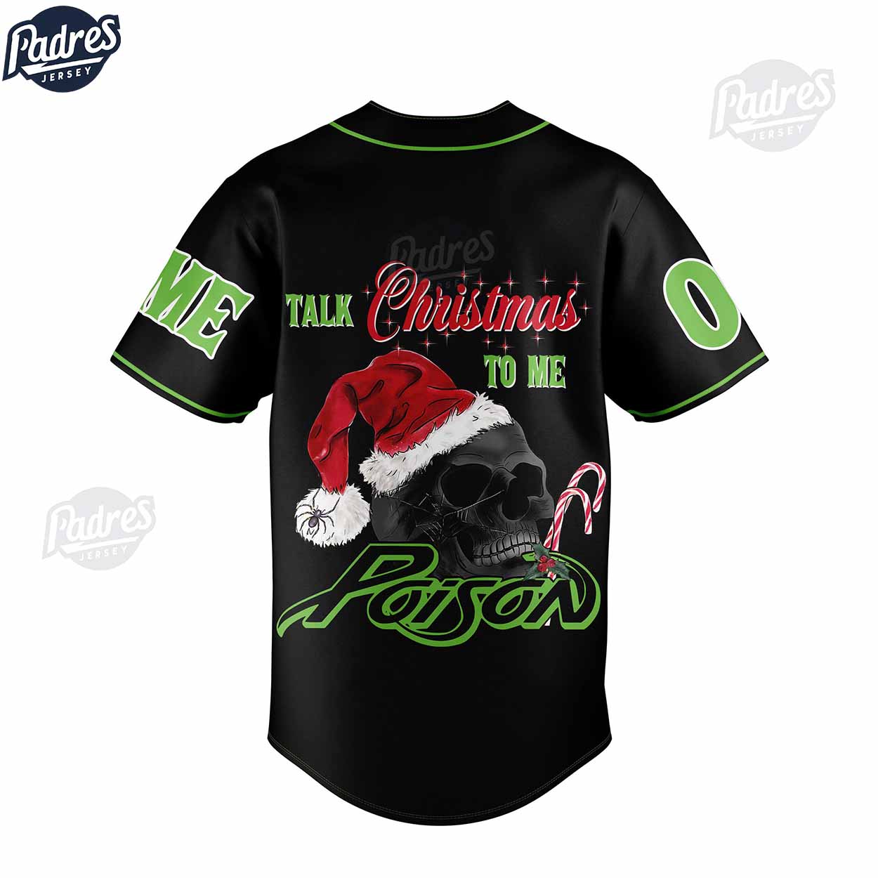 Custom Poison Talk Christmas To Me Baseball Jersey - Padres Jersey Oasis: Elevate Your Baseball Style Game
