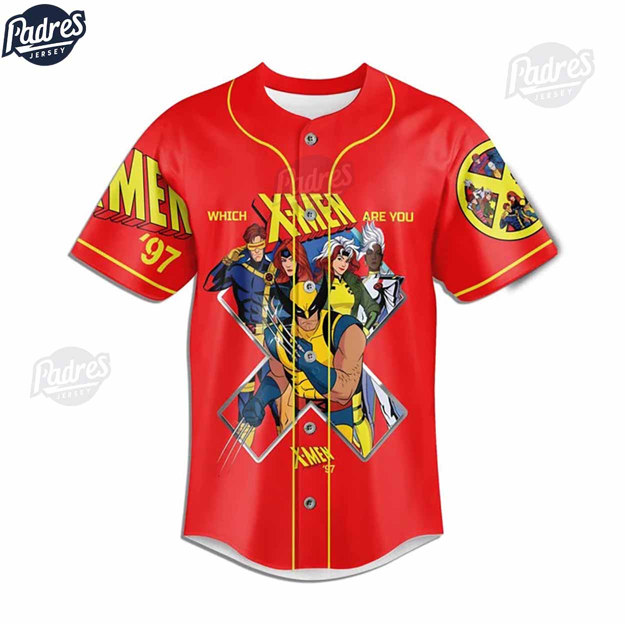 Custom Previously On X-Men 97 Baseball Jersey - Padres Jersey Oasis: Elevate Your Baseball Style Game