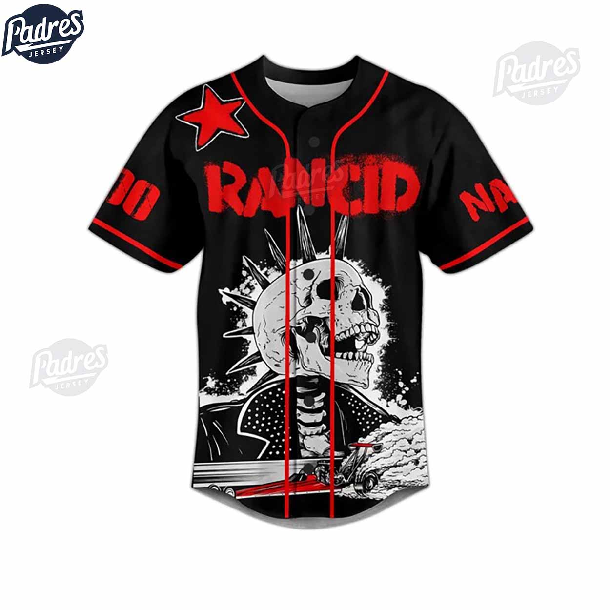 Custom Rancid Band Baseball Jersey Style - Padres Jersey Oasis: Elevate Your Baseball Style Game