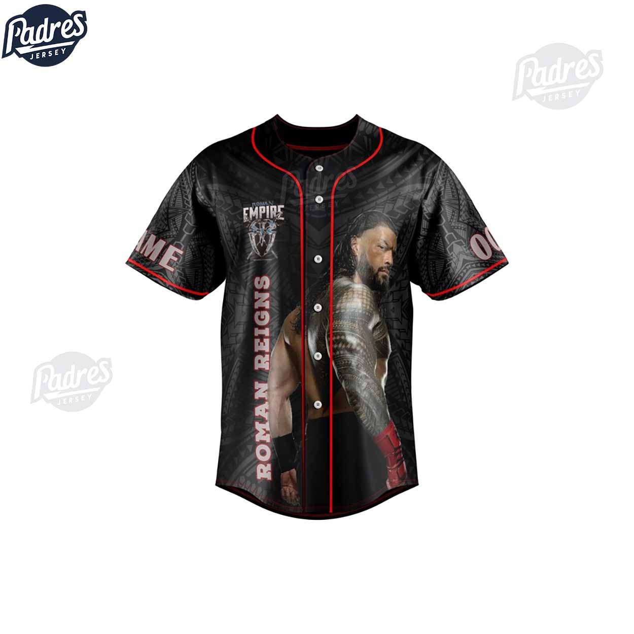 Custom Roman Reigns Empire Baseball Jersey Shirt - Padres Jersey Oasis: Elevate Your Baseball Style Game