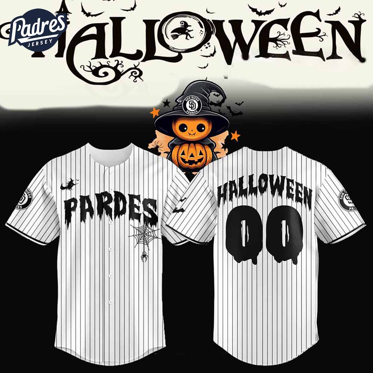Custom San Diego Padres Happy Halloween Baseball Jersey - Padres Jersey Oasis: Elevate Your Baseball Style Game