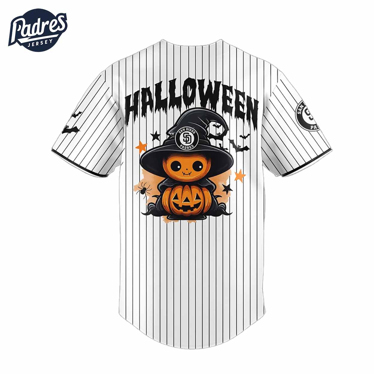Custom San Diego Padres Happy Halloween Baseball Jersey - Padres Jersey Oasis: Elevate Your Baseball Style Game
