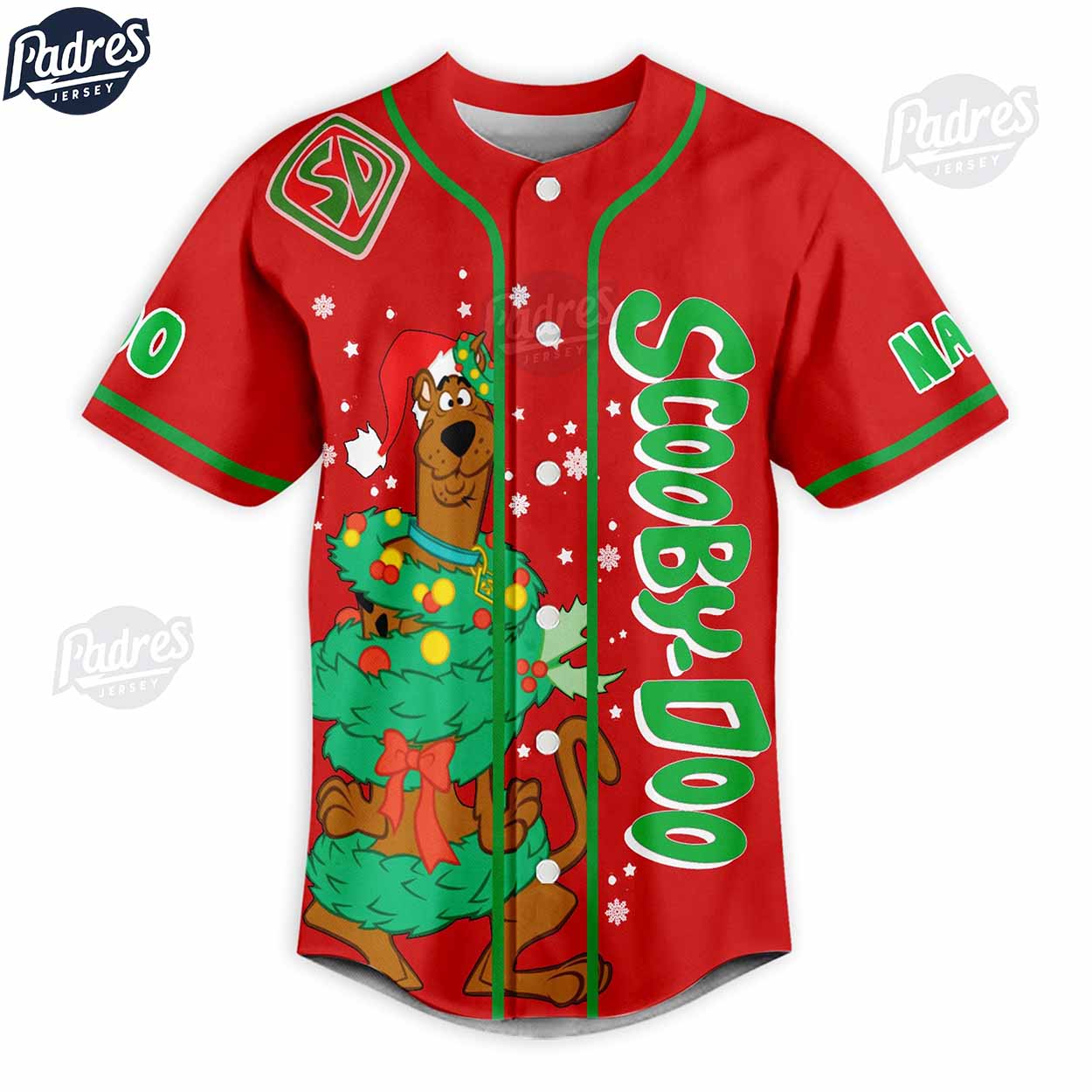 Custom Scooby-Doo Have Cool Yule Merry Christmas Baseball Jersey - Padres Jersey Oasis: Elevate Your Baseball Style Game