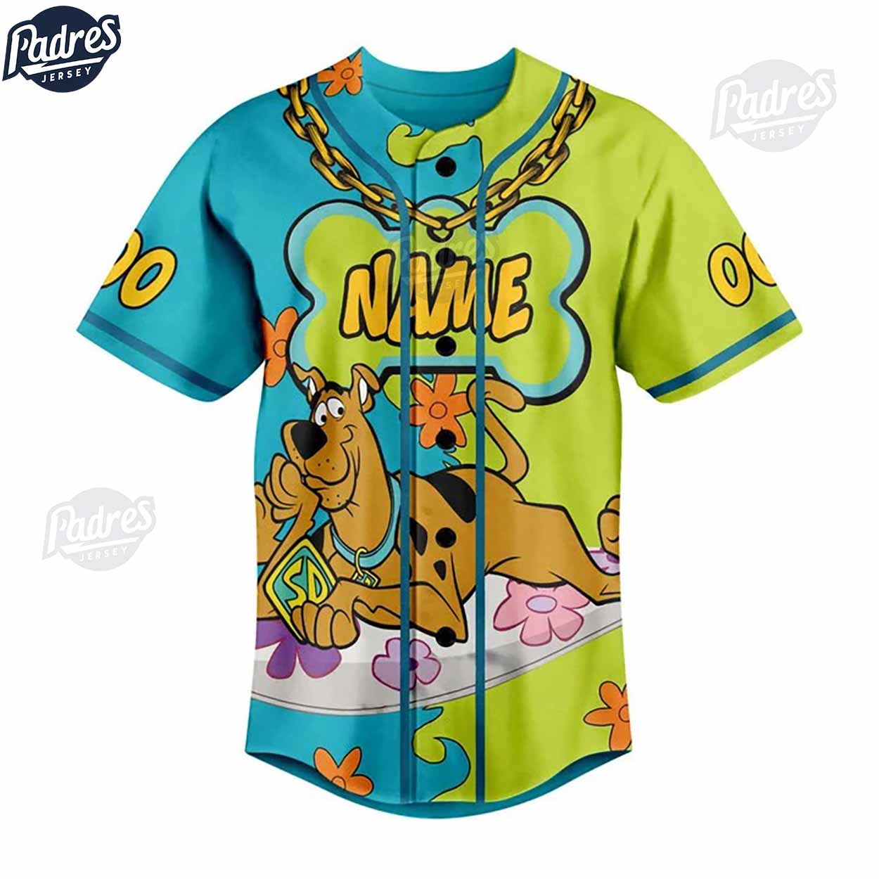 Custom Scooby Doo Summer Beach Baseball Jersey - Padres Jersey Oasis: Elevate Your Baseball Style Game