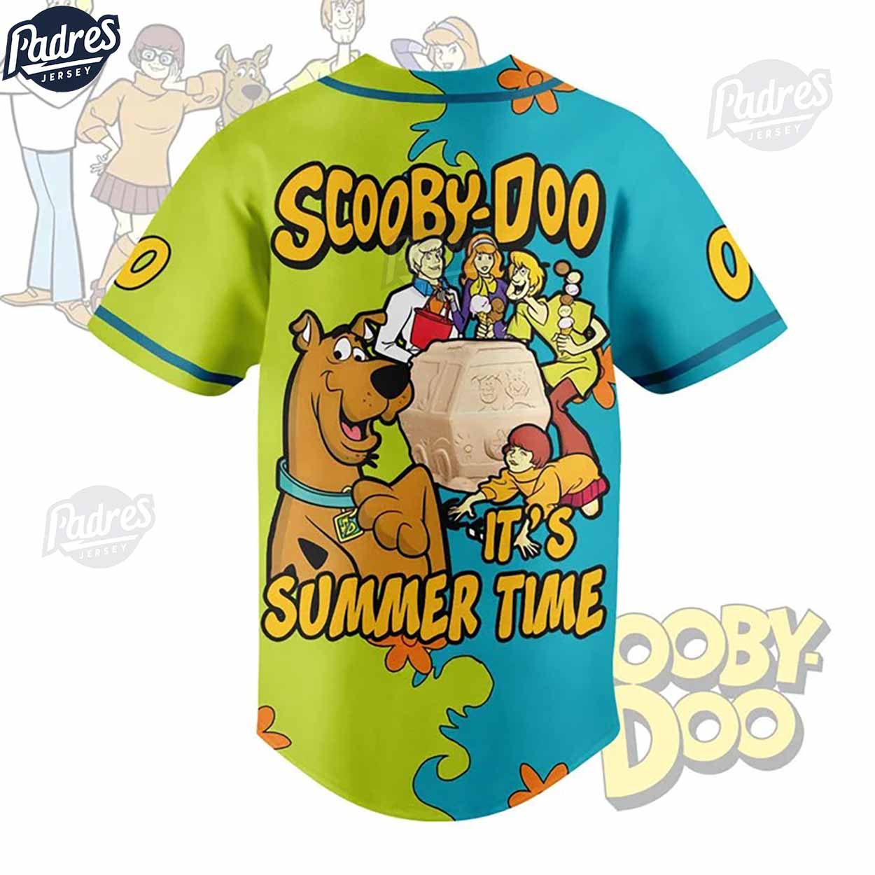 Custom Scooby Doo Summer Beach Baseball Jersey - Padres Jersey Oasis: Elevate Your Baseball Style Game