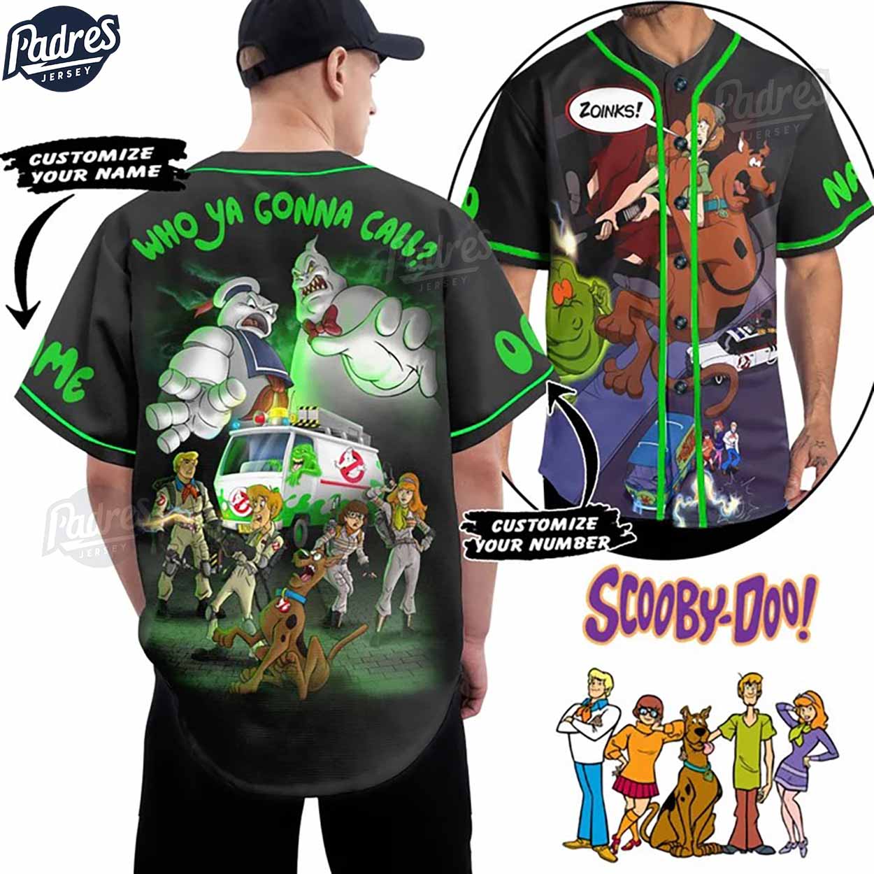 Custom Scooby Doo Who Ya Gonna Call Baseball Jersey - Padres Jersey Oasis: Elevate Your Baseball Style Game