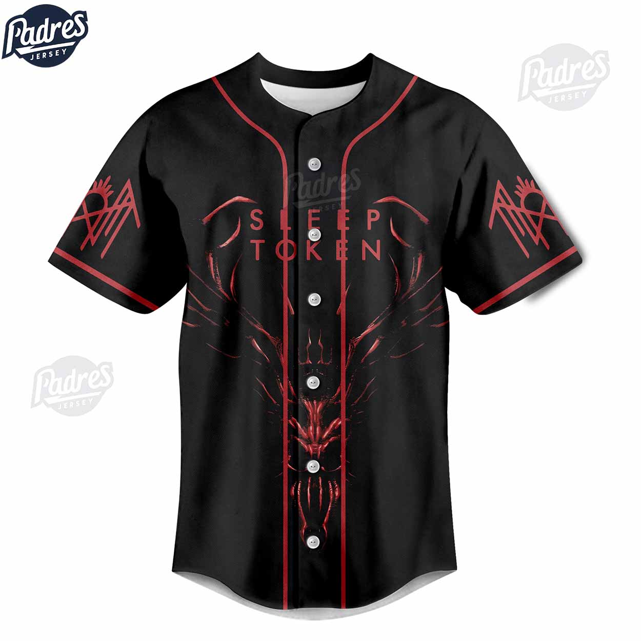 Custom Sleep Token The Sky Above The Earth Below Baseball Jersey - Padres Jersey Oasis: Elevate Your Baseball Style Game
