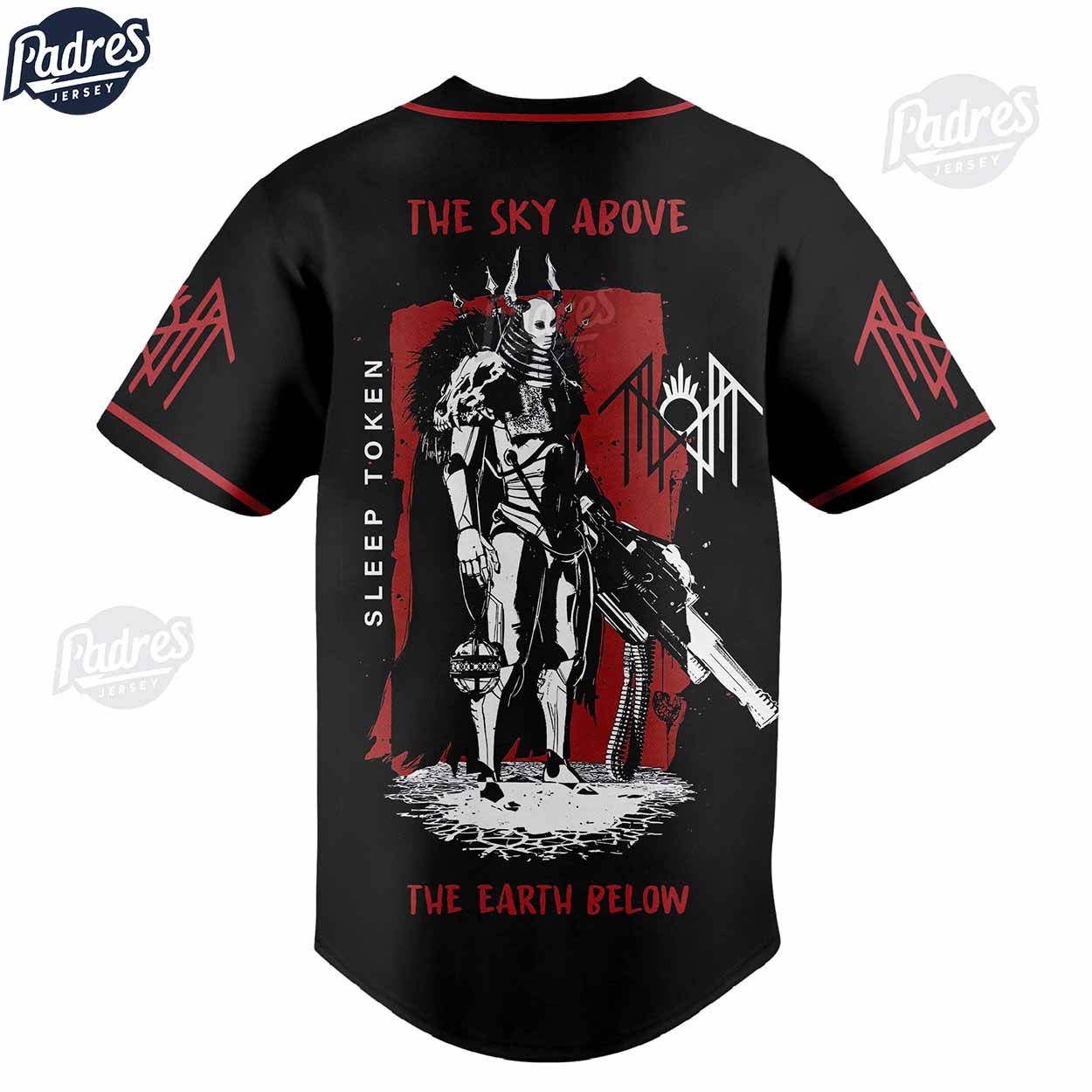 Custom Sleep Token The Sky Above The Earth Below Baseball Jersey - Padres Jersey Oasis: Elevate Your Baseball Style Game