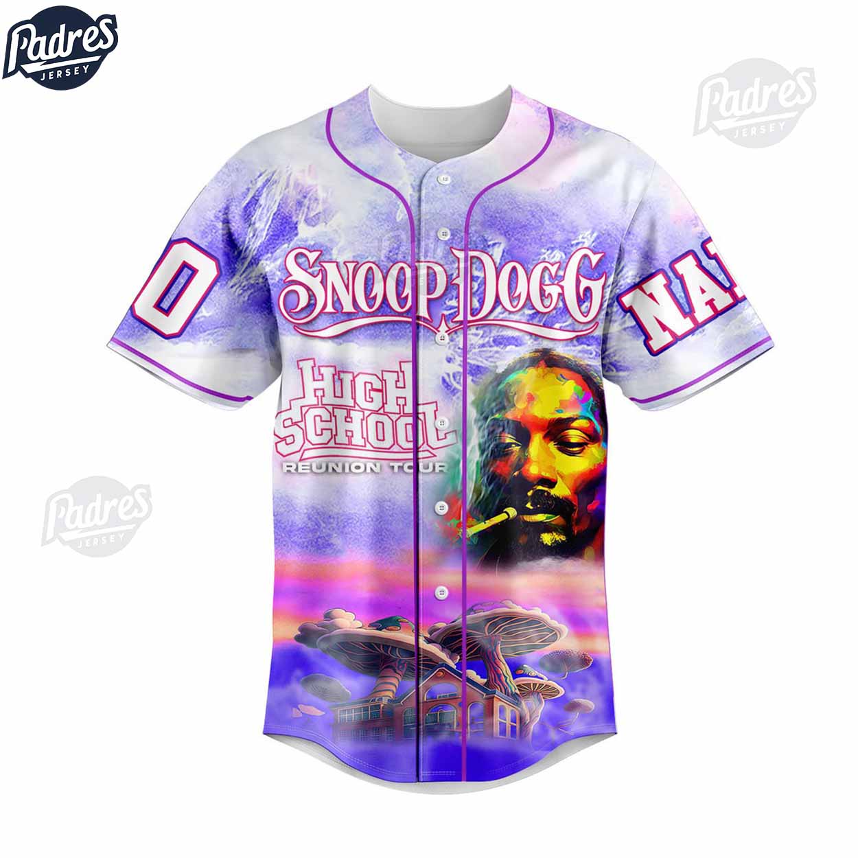 Custom Snoop Dogg High School Baseball Jersey Style - Padres Jersey Oasis: Elevate Your Baseball Style Game