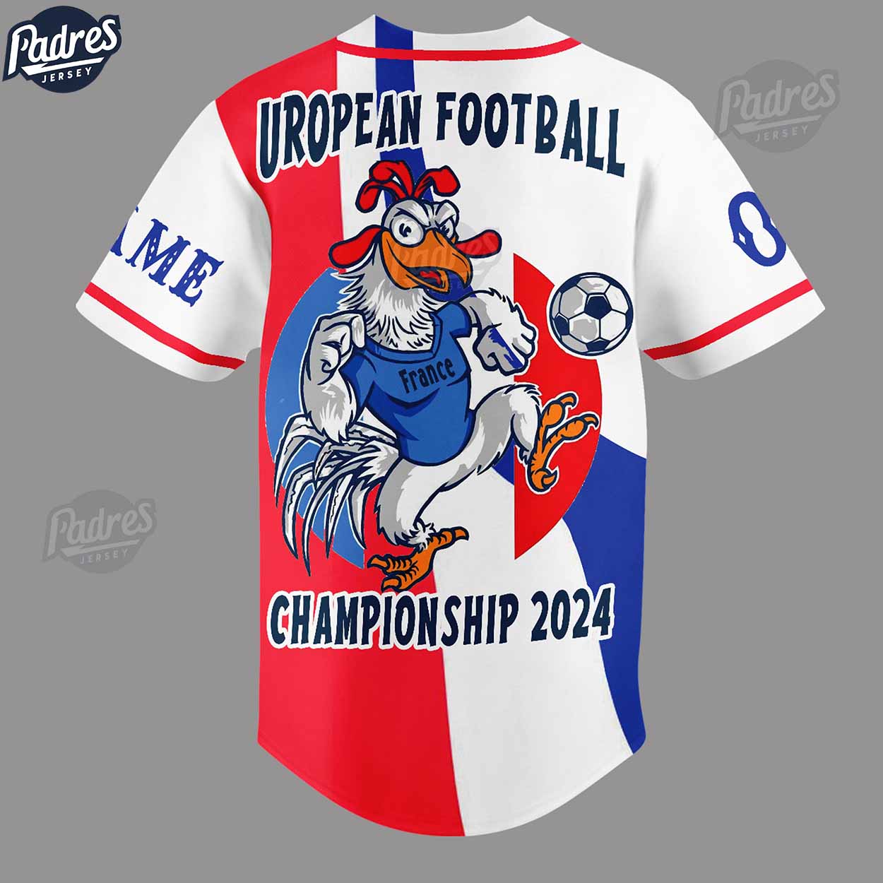 Custom Soccer Euro 2024 France Baseball Jersey - Padres Jersey Oasis: Elevate Your Baseball Style Game