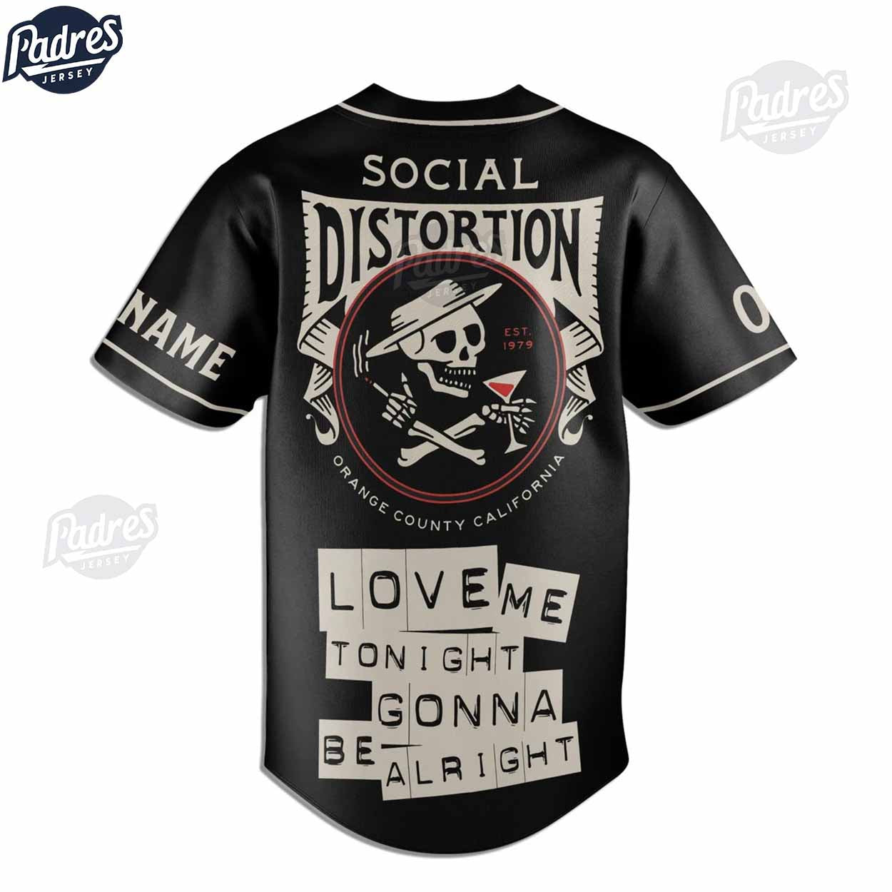 Custom Social Distortion Baseball Jersey Style - Padres Jersey Oasis: Elevate Your Baseball Style Game