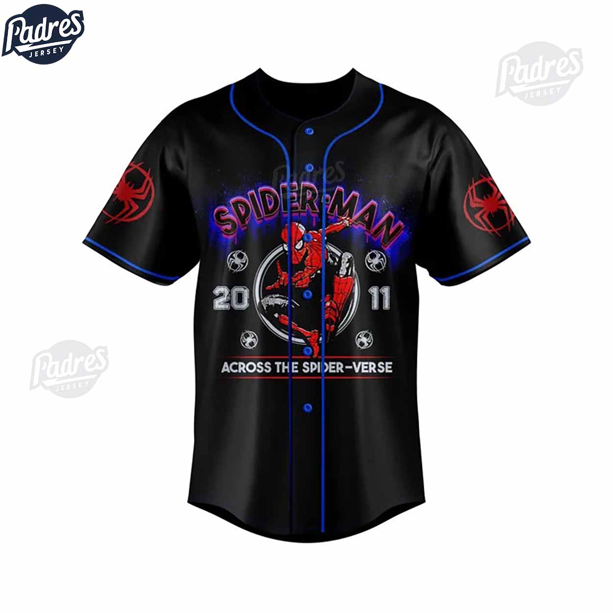 Custom Spider-Man 3D Baseball Jersey - Padres Jersey Oasis: Elevate Your Baseball Style Game