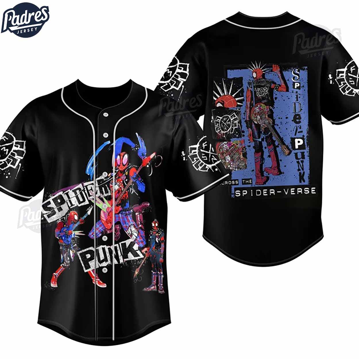 Custom Spider-Punk Baseball Jersey - Padres Jersey Oasis: Elevate Your Baseball Style Game