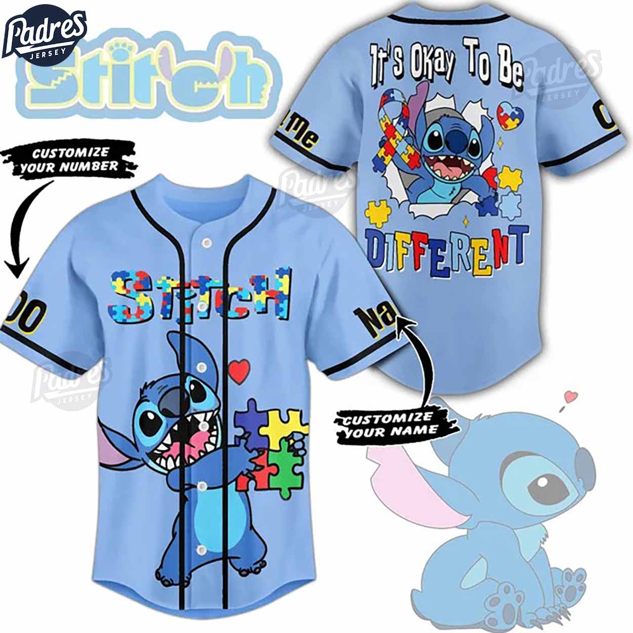 Custom Stitch Baseball Jersey It's Okay to Be Different - Padres Jersey Oasis: Elevate Your Baseball Style Game