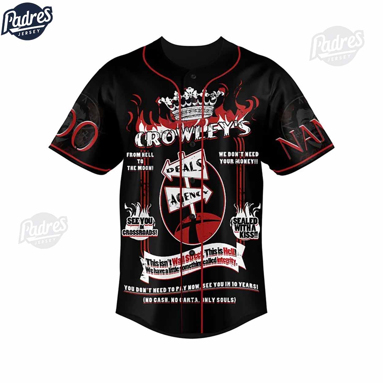 Custom Supernatural Crowley We Don't Need Your Honey Baseball Jersey - Padres Jersey Oasis: Elevate Your Baseball Style Game