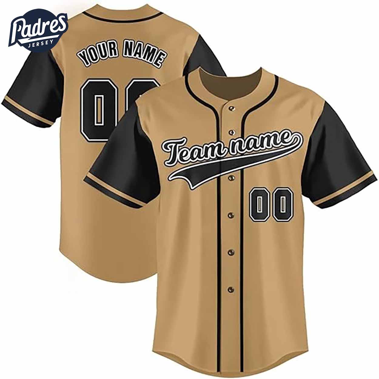 Custom Team Baseball Jerseys Gold Baseball Jersey Style - Padres Jersey Oasis: Elevate Your Baseball Style Game