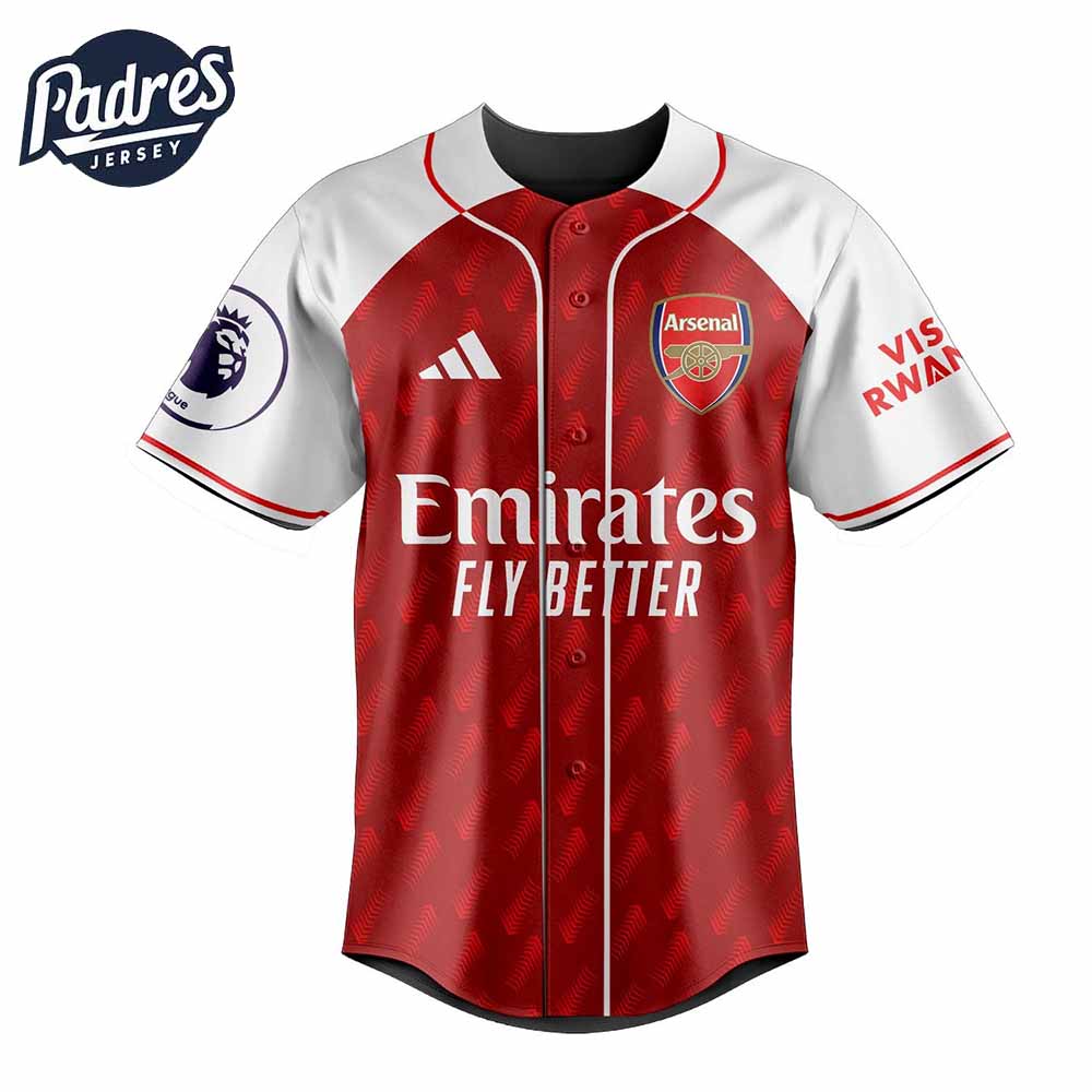 Custom Football Team Arsenal Baseball Jersey - Padres Jersey Oasis: Elevate Your Baseball Style Game