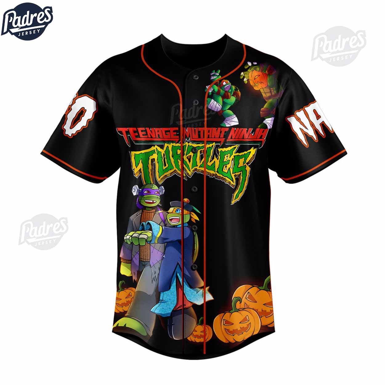 Custom Teenage Mutant Ninja Turtles Halloween Baseball Jersey - Padres Jersey Oasis: Elevate Your Baseball Style Game
