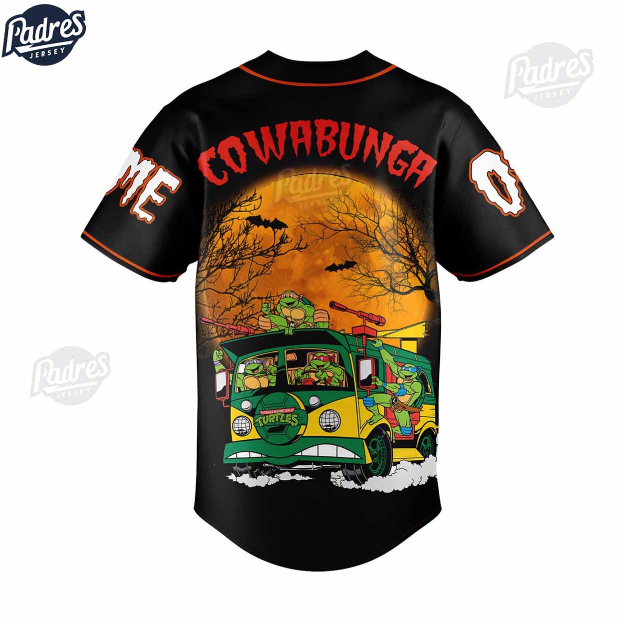 Custom Teenage Mutant Ninja Turtles Halloween Baseball Jersey - Padres Jersey Oasis: Elevate Your Baseball Style Game