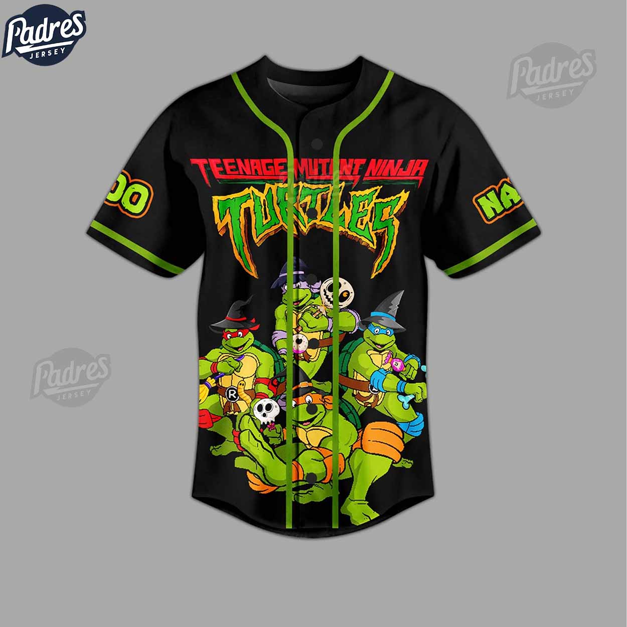 Custom Teenage Mutant Ninja Turtles I Am Here For The Treats Halloween Baseball Jersey - Padres Jersey Oasis: Elevate Your Baseball Style Game