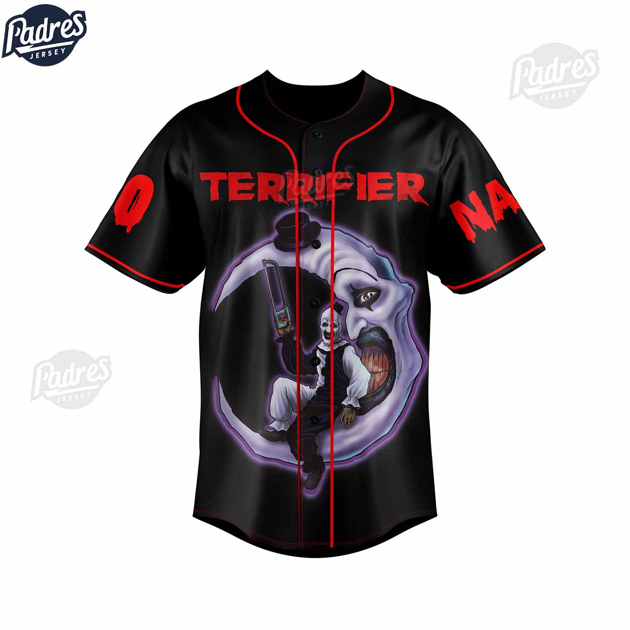 Custom Terrifier Baseball Jersey - Padres Jersey Oasis: Elevate Your Baseball Style Game
