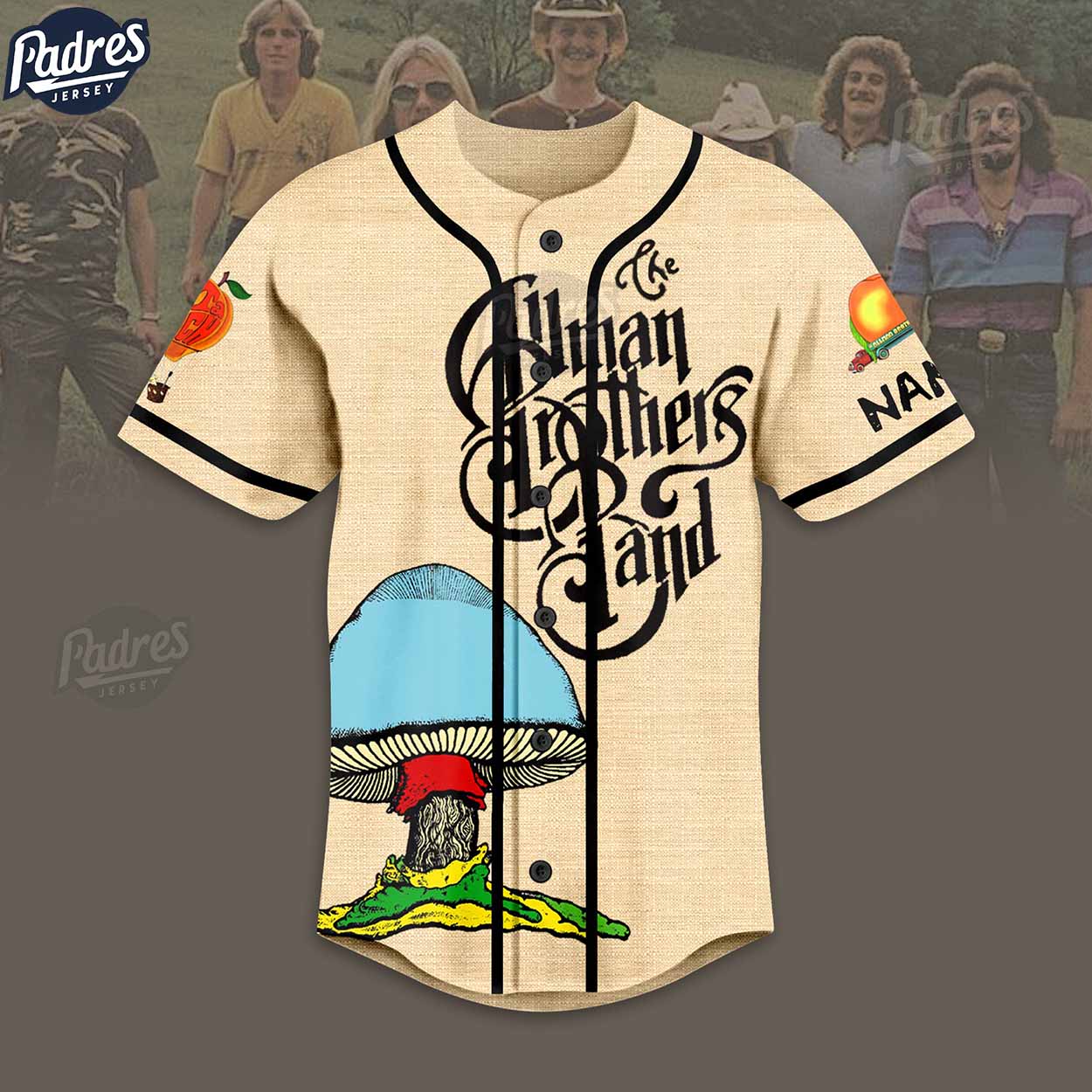 Custom The Allman Brothers Band Baseball Jersey - Padres Jersey Oasis: Elevate Your Baseball Style Game