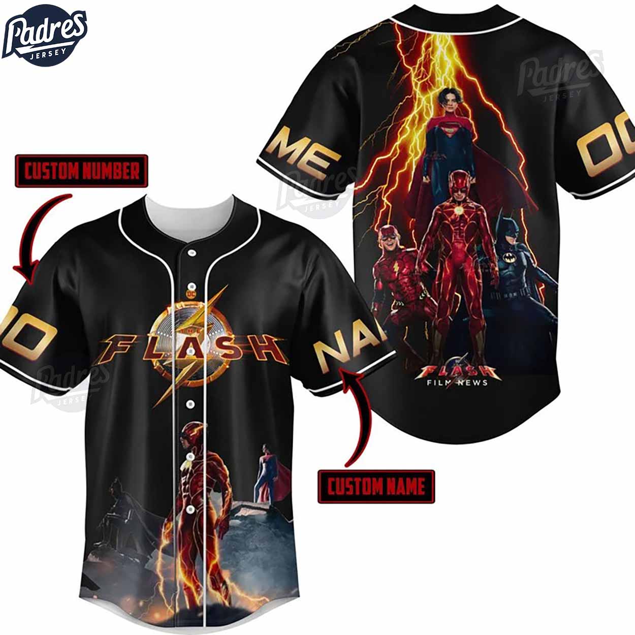 Custom The Flash Film New Baseball Jersey - Padres Jersey Oasis: Elevate Your Baseball Style Game