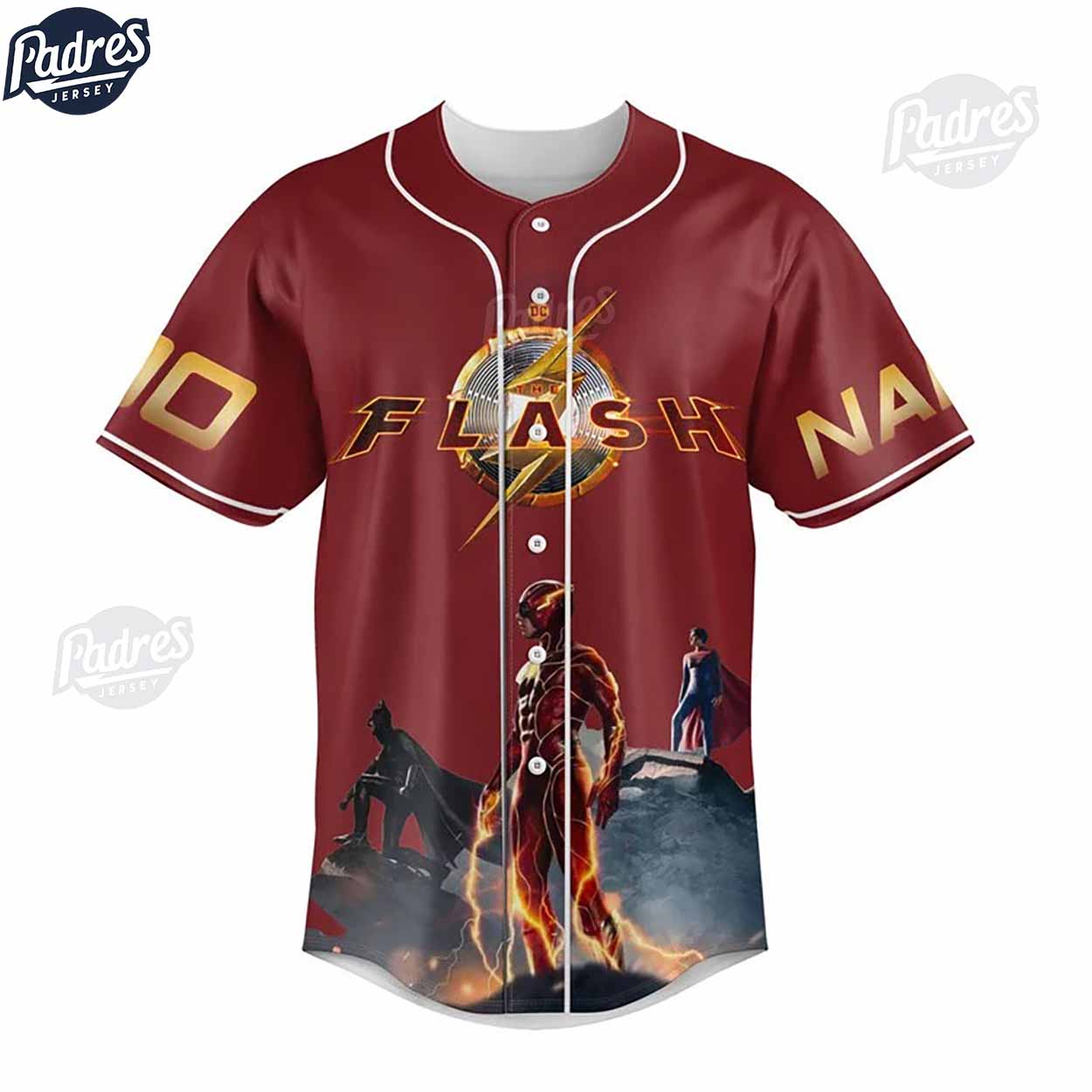 Custom The Flash Film New Red Baseball Jersey - Padres Jersey Oasis: Elevate Your Baseball Style Game