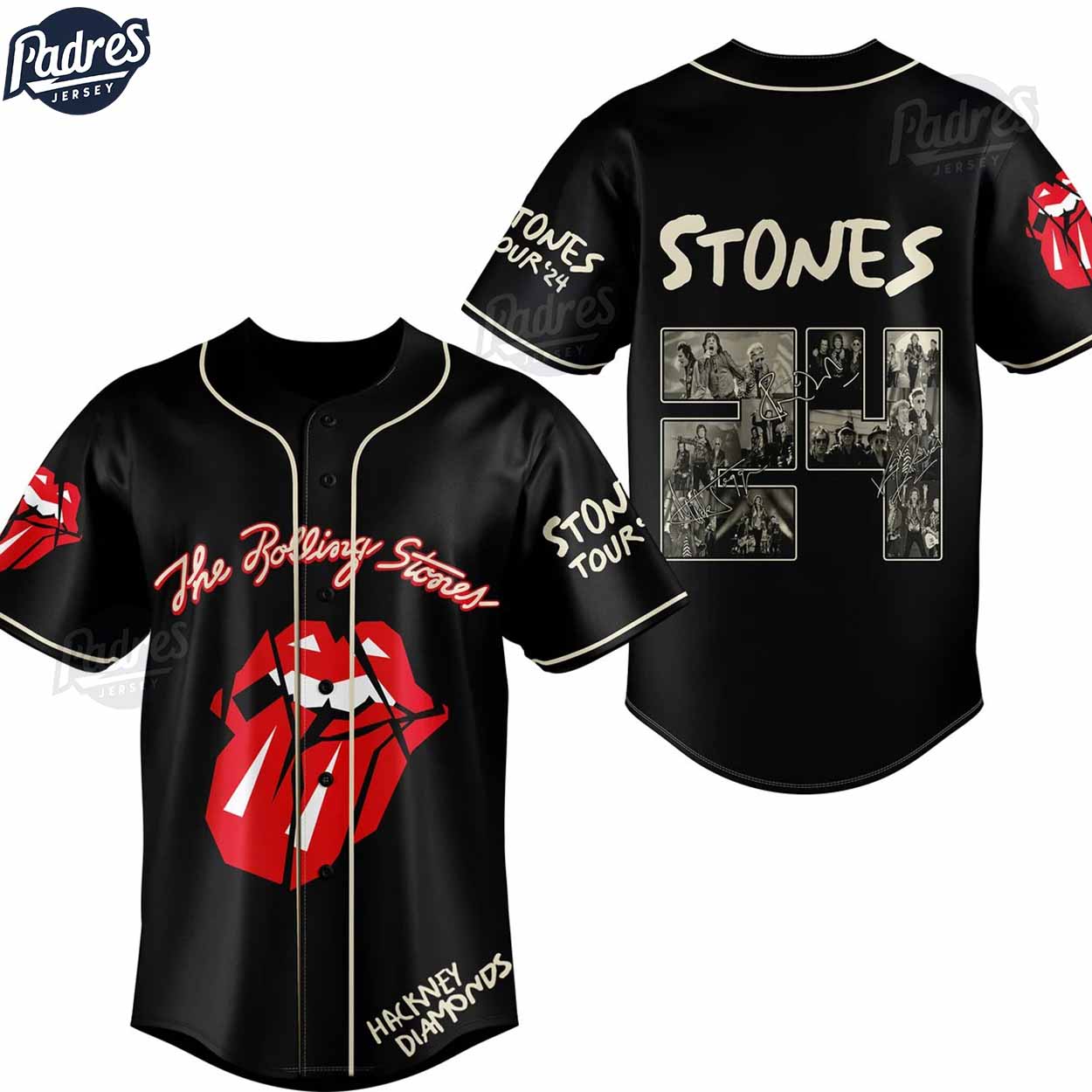 Custom The Rolling Stones Hackney Diamonds Baseball Jersey - Padres Jersey Oasis: Elevate Your Baseball Style Game